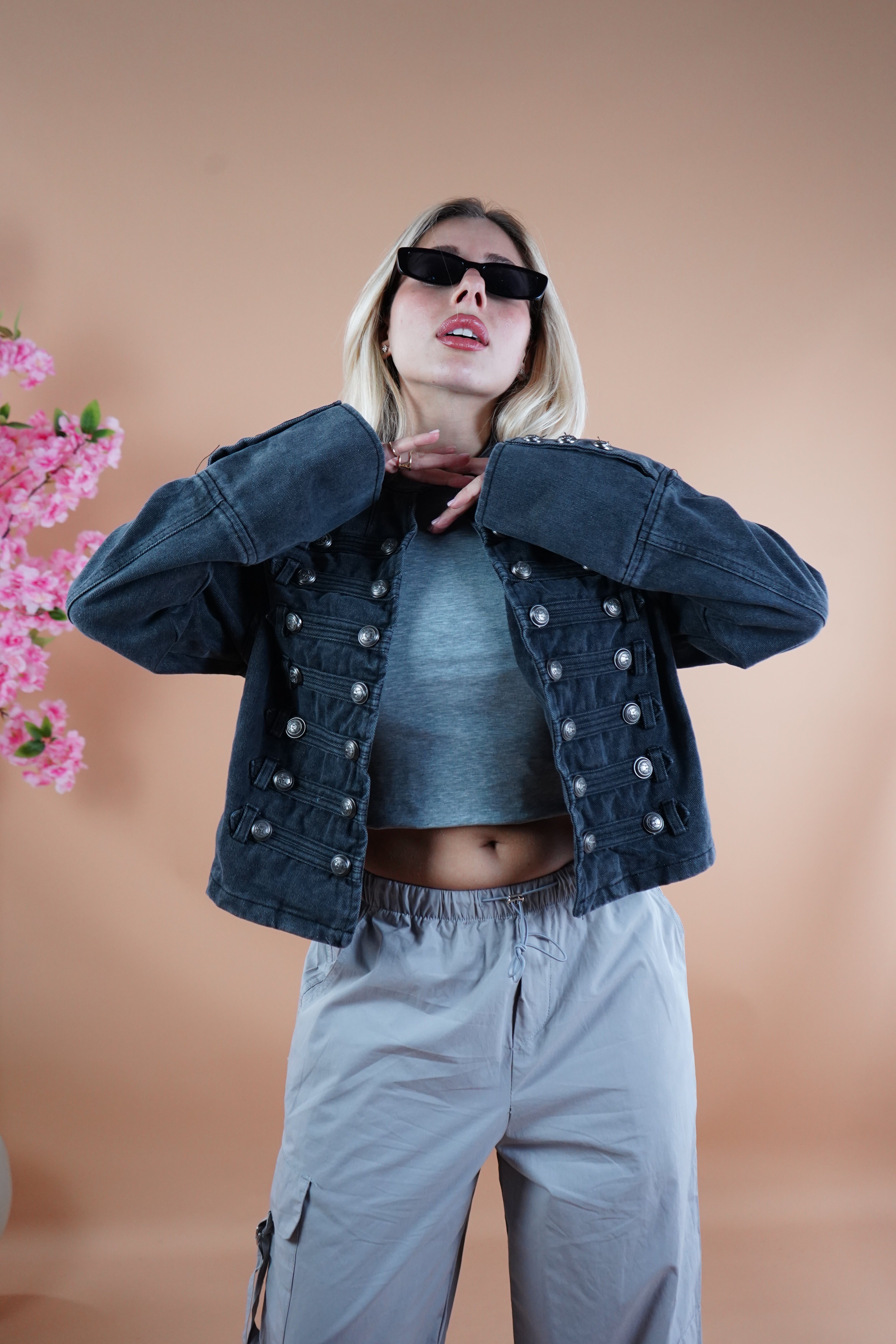 GIACCA NAPOLEONE DENIM NERO