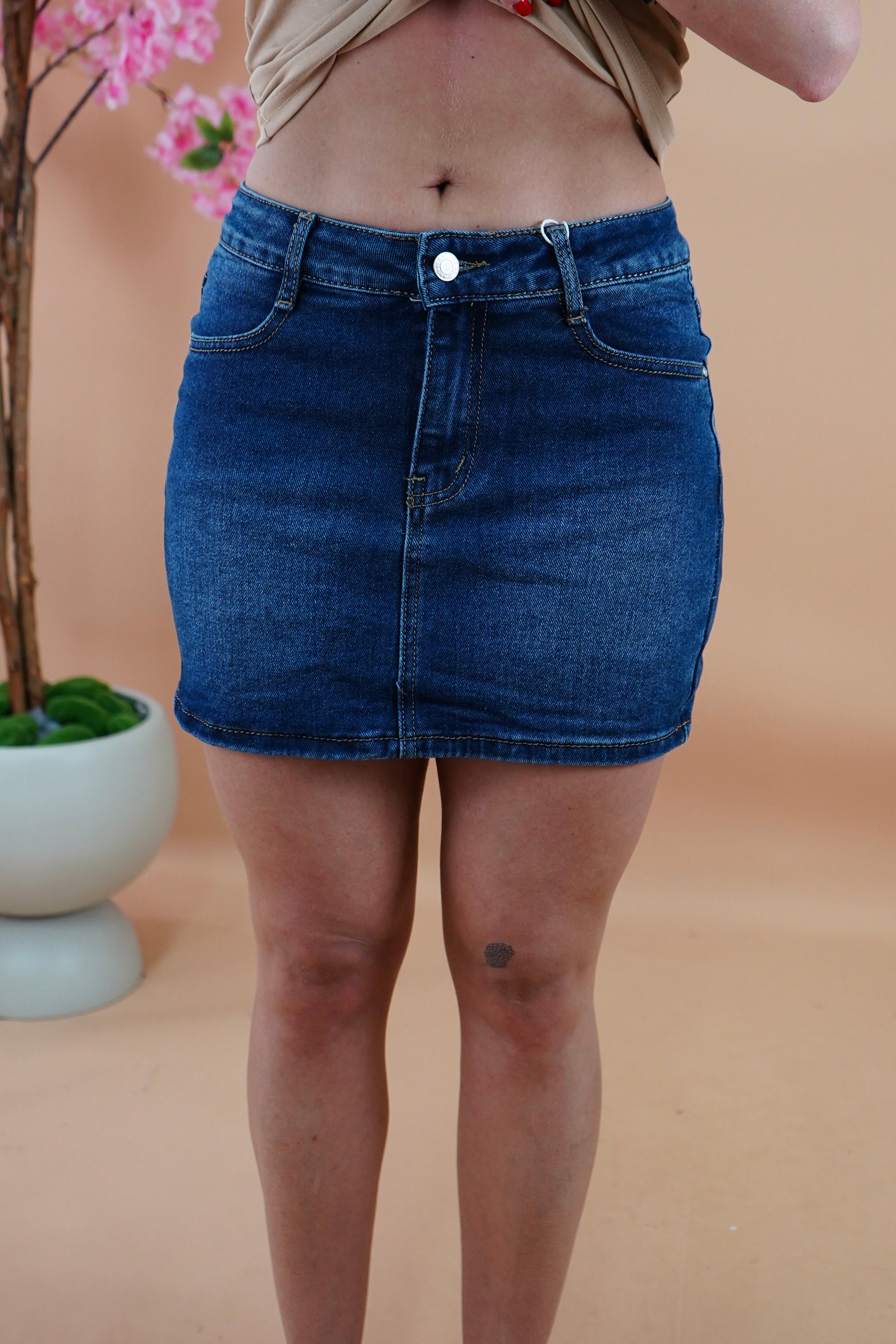MINIGONNA DENIM LAVAGGIO ZERO