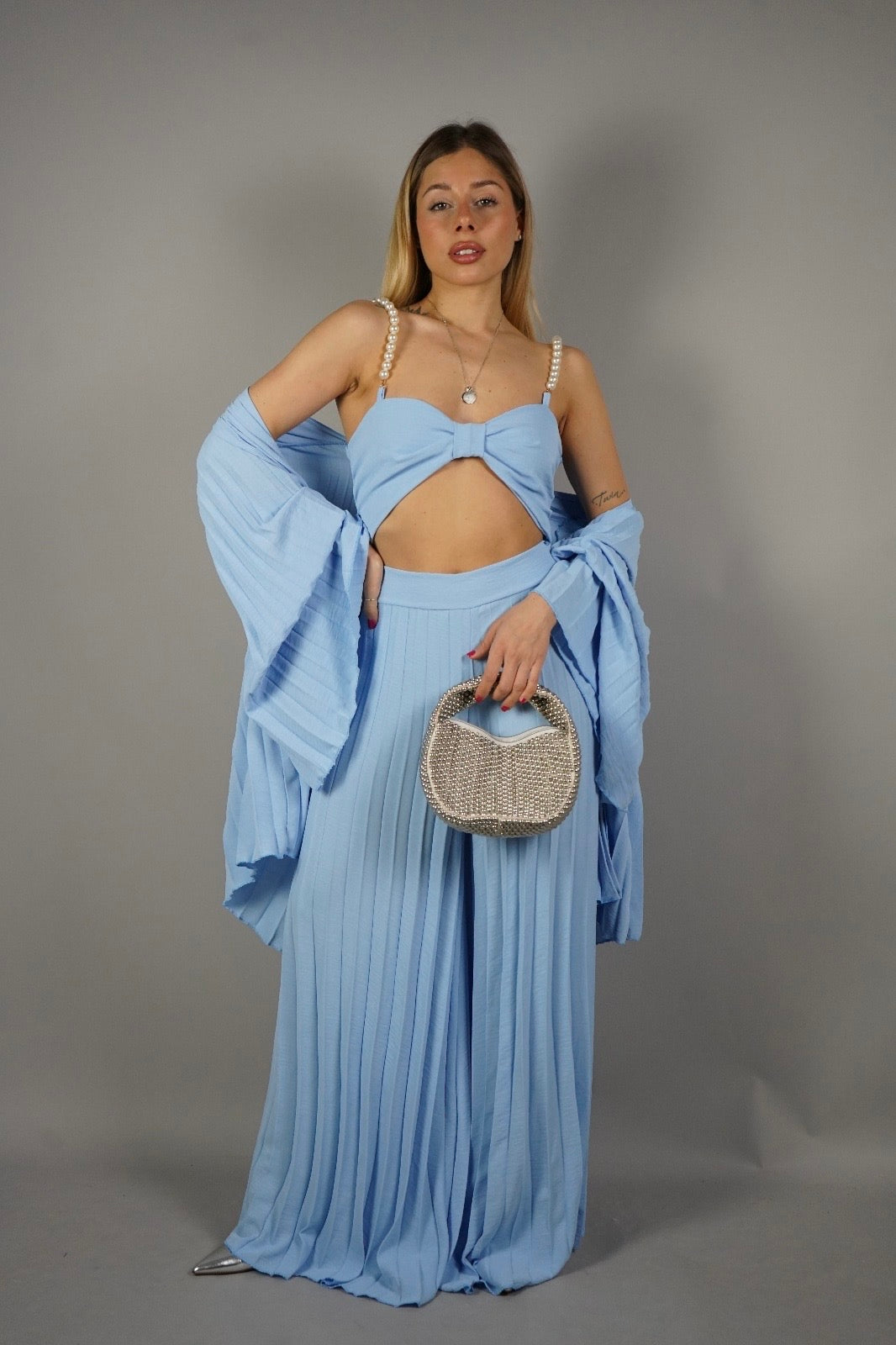 COORDINATO FIOCCO AZZURRO