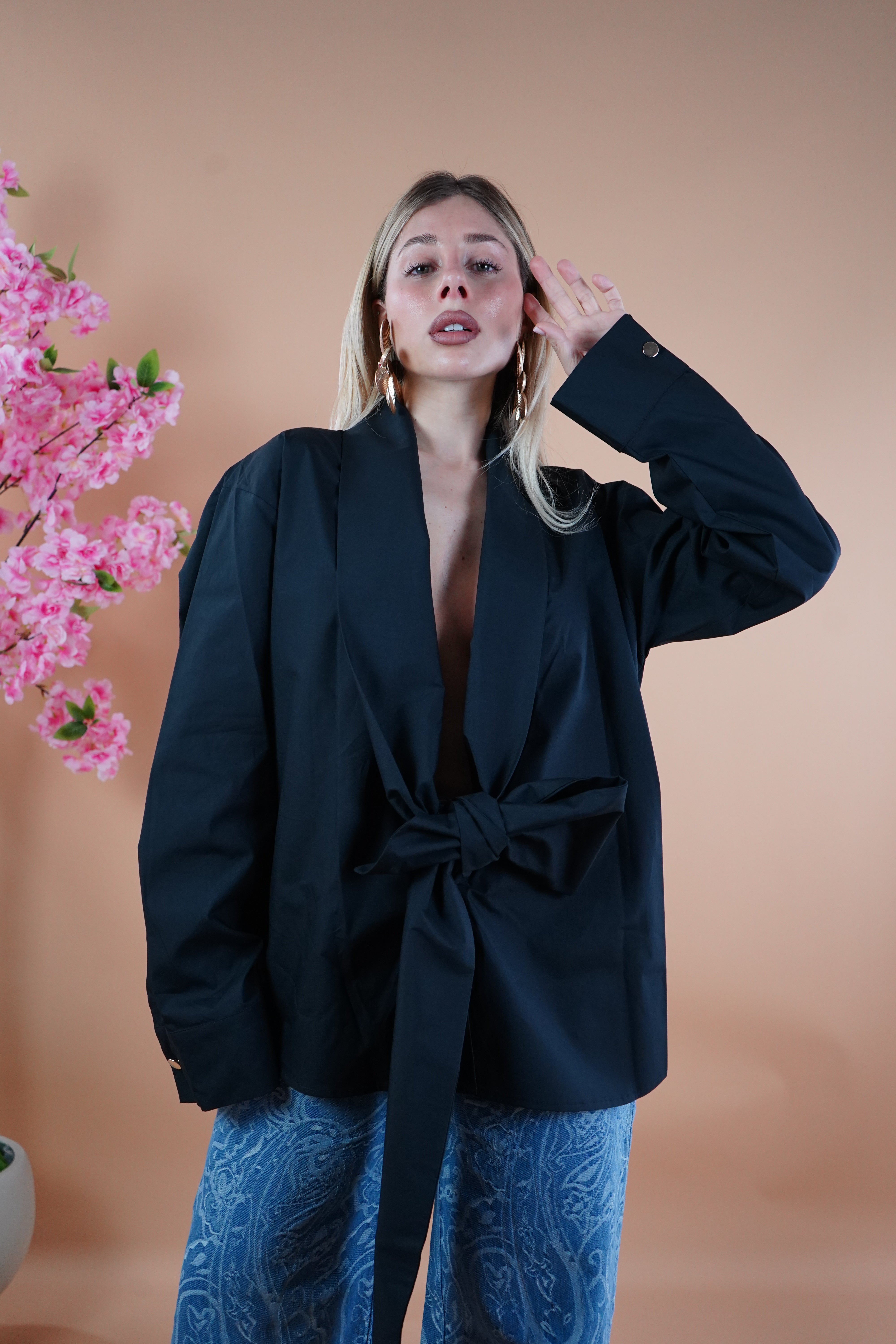 CAMICIA LEONIE NERA