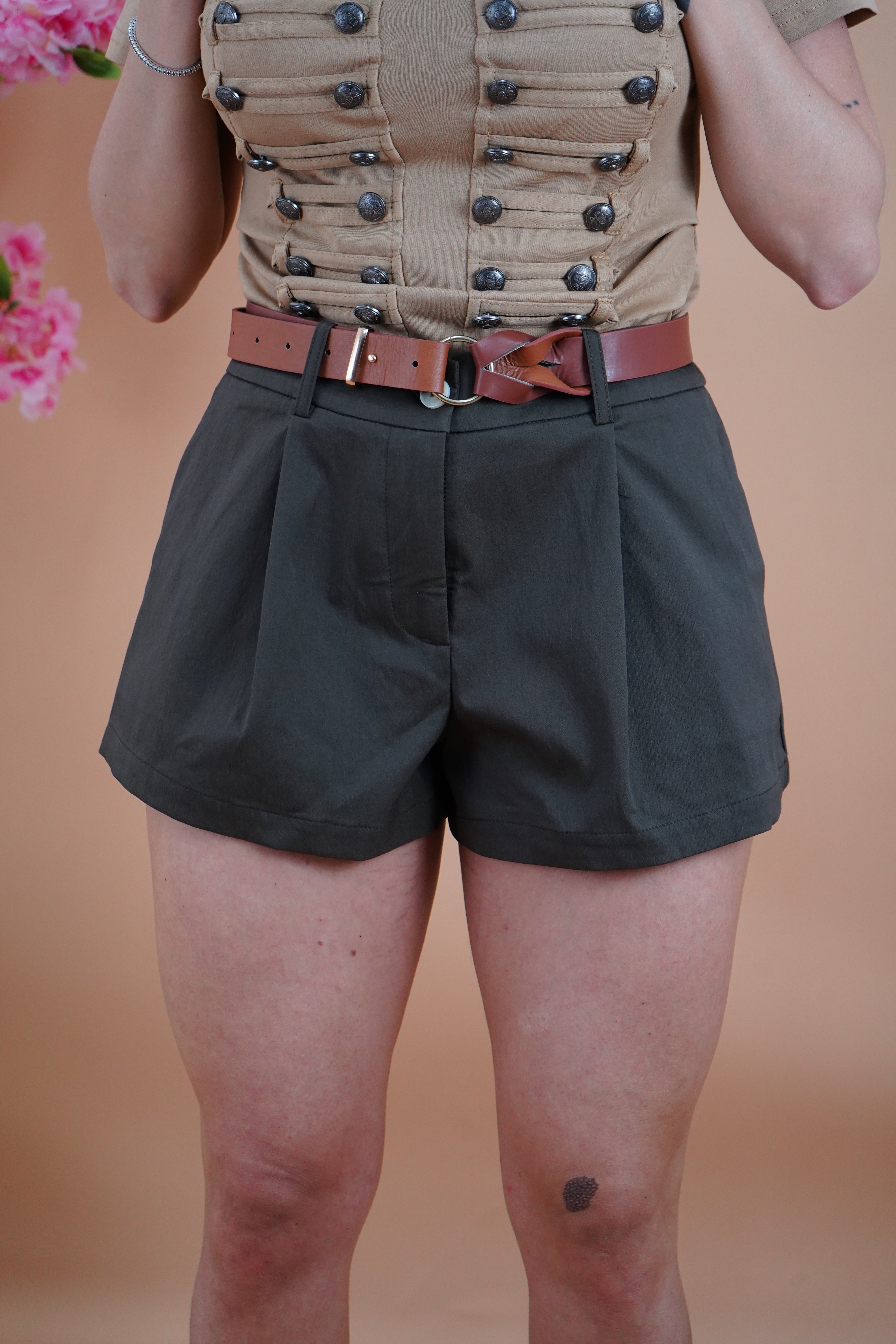 MINI SHORTS BERLINO MARRONE