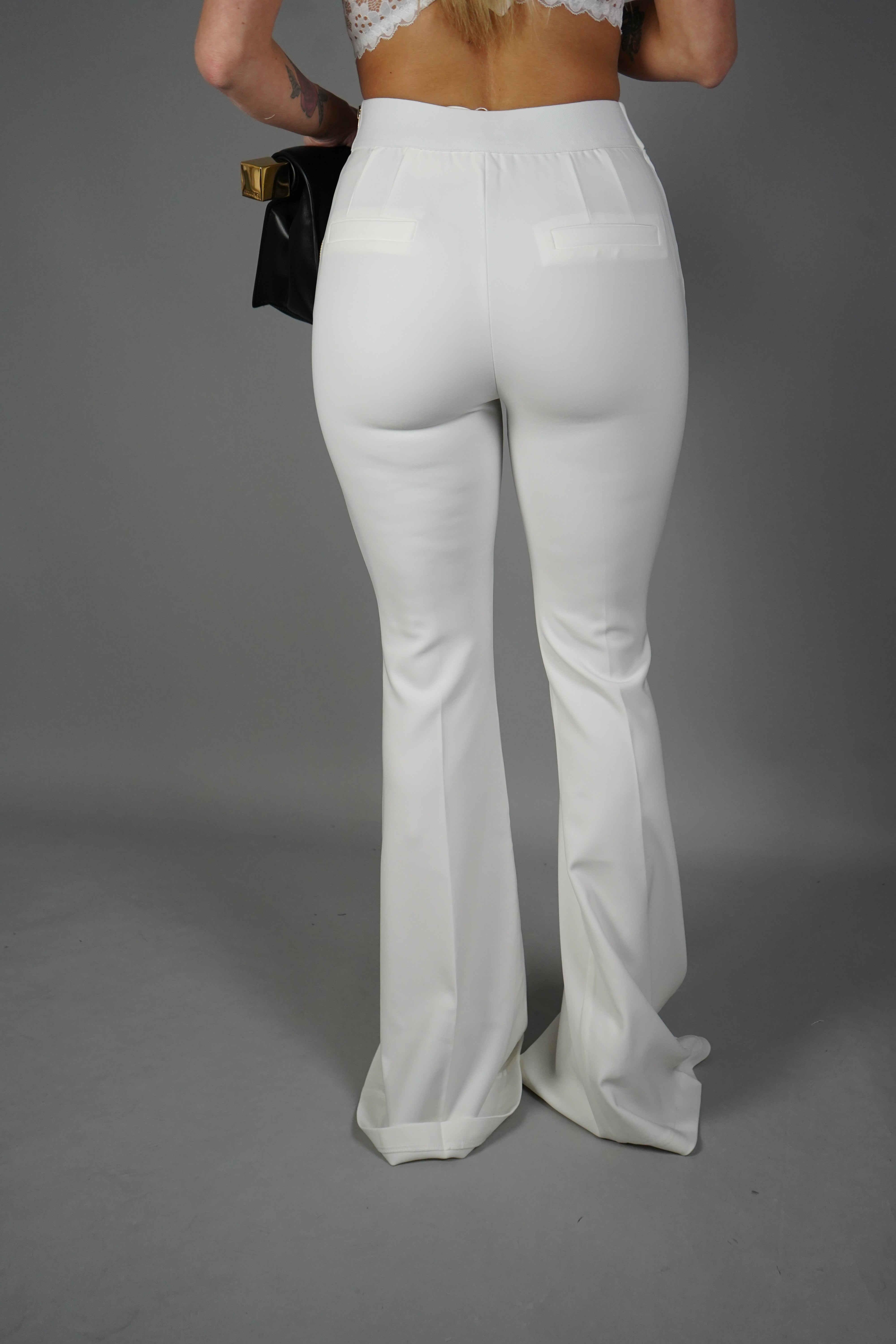 PANTALONE ZAMPA CLASSIC BIANCO