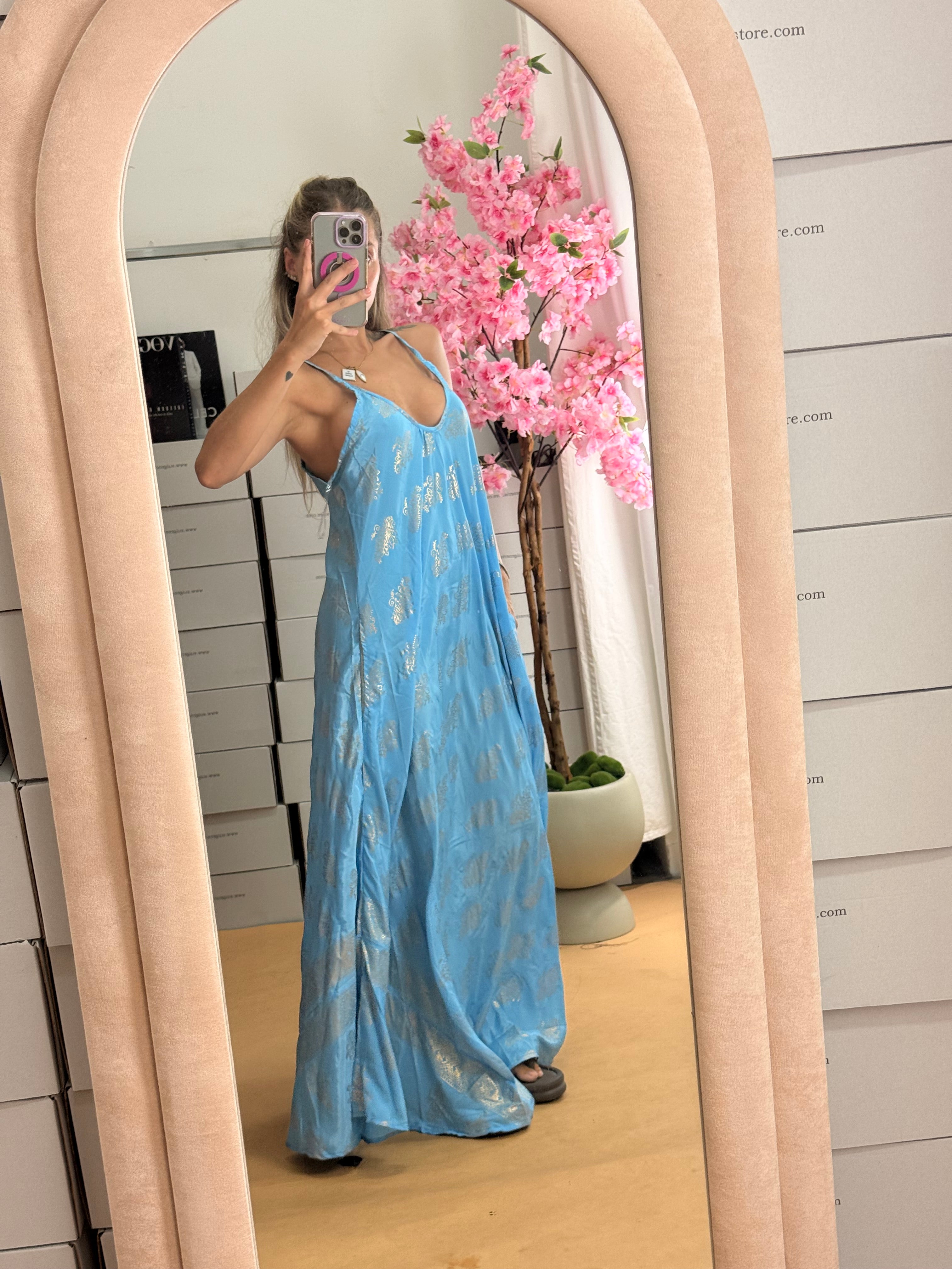 DRESS SABRINA AZZURRO