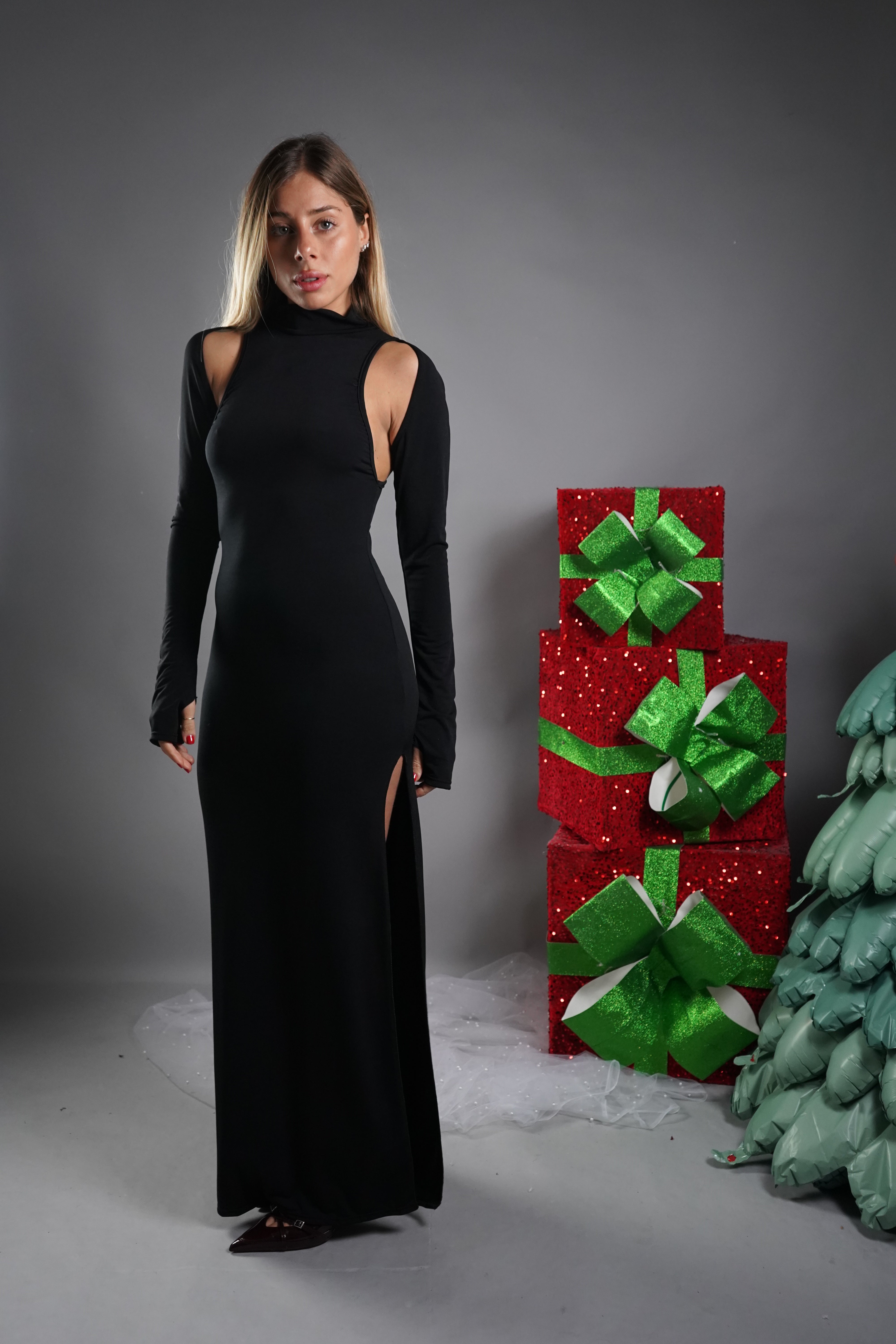 LONG DRESS LADY NERO