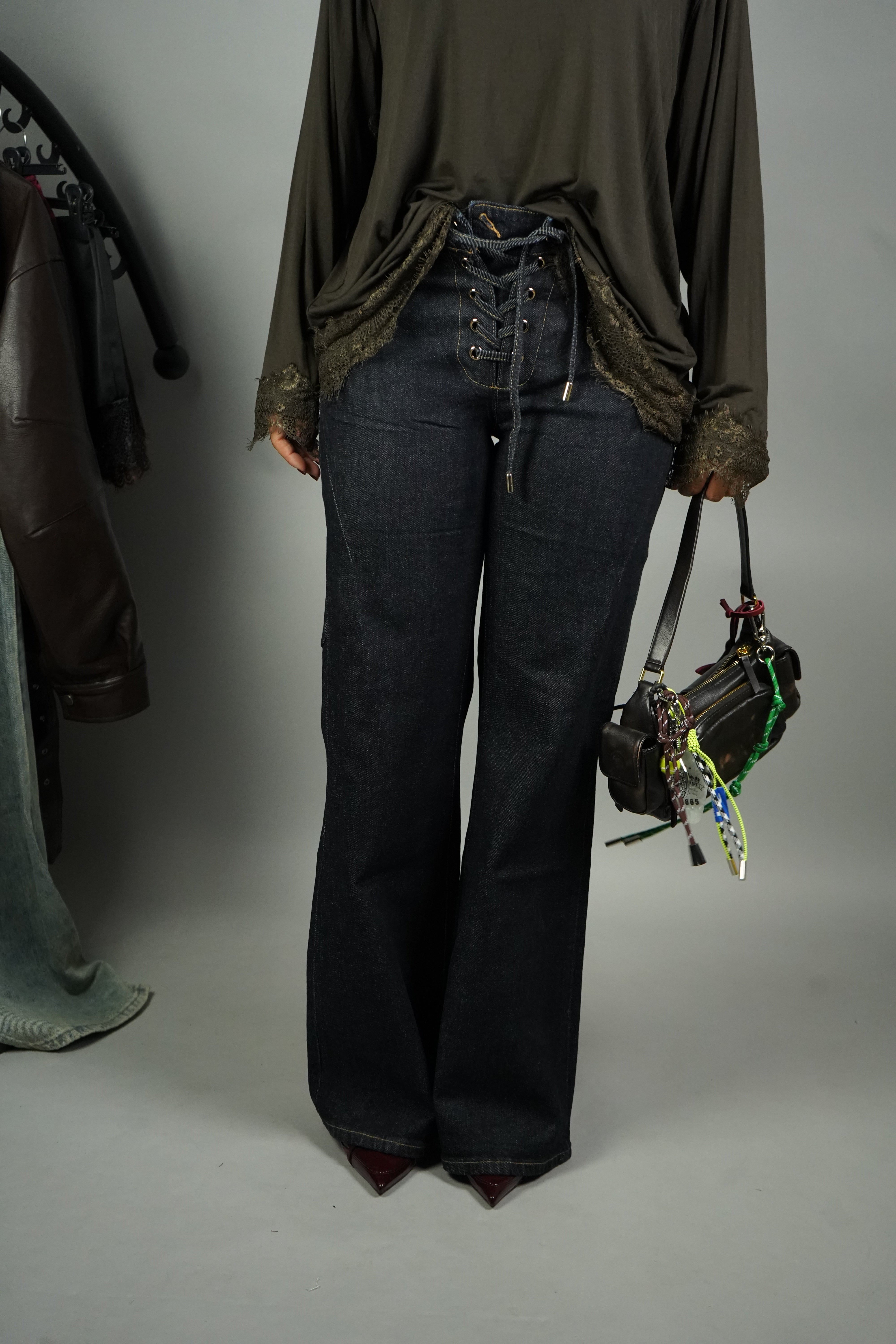 JEANS ZAMPA INTRECCIO
