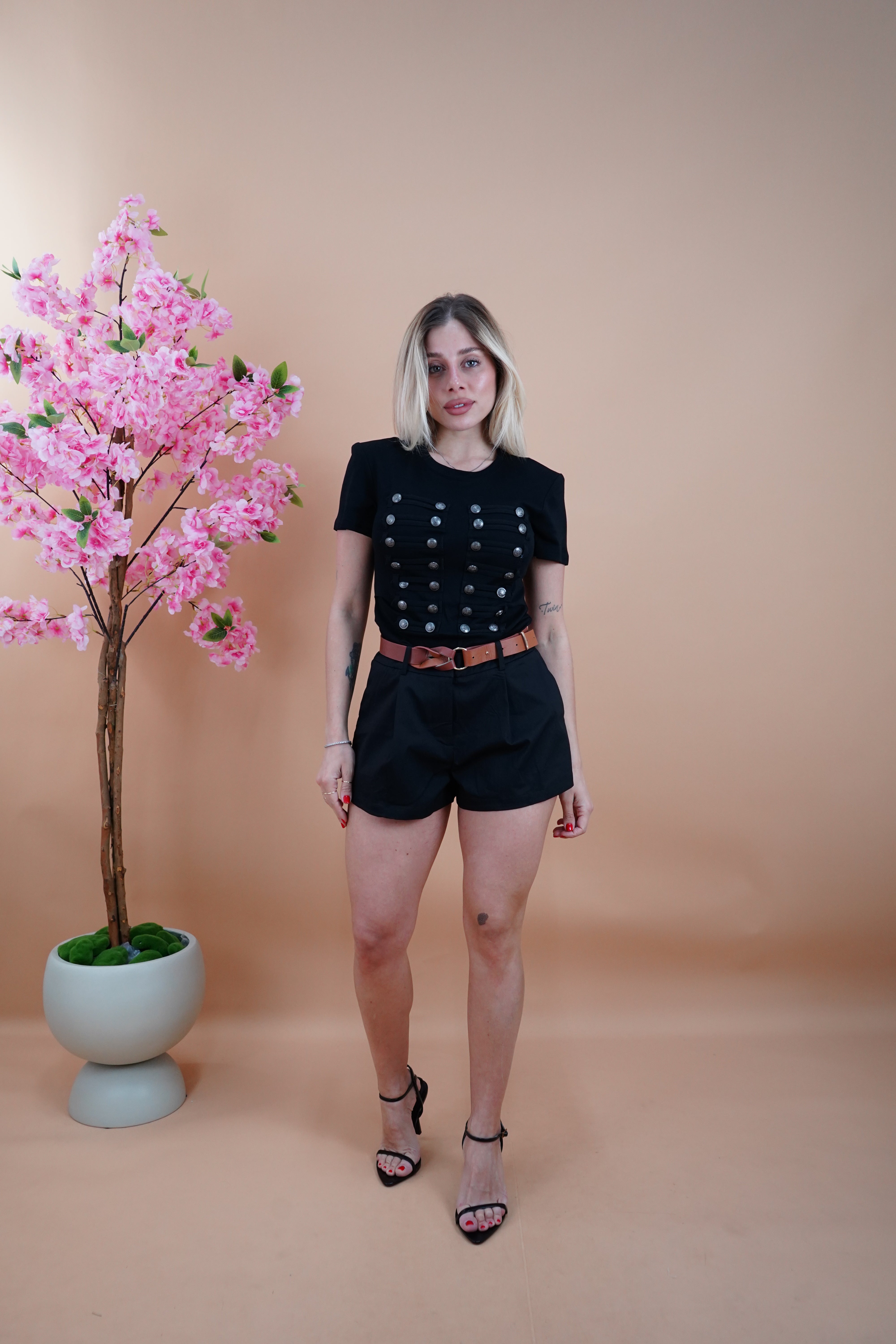 MINI SHORTS BERLINO NERO
