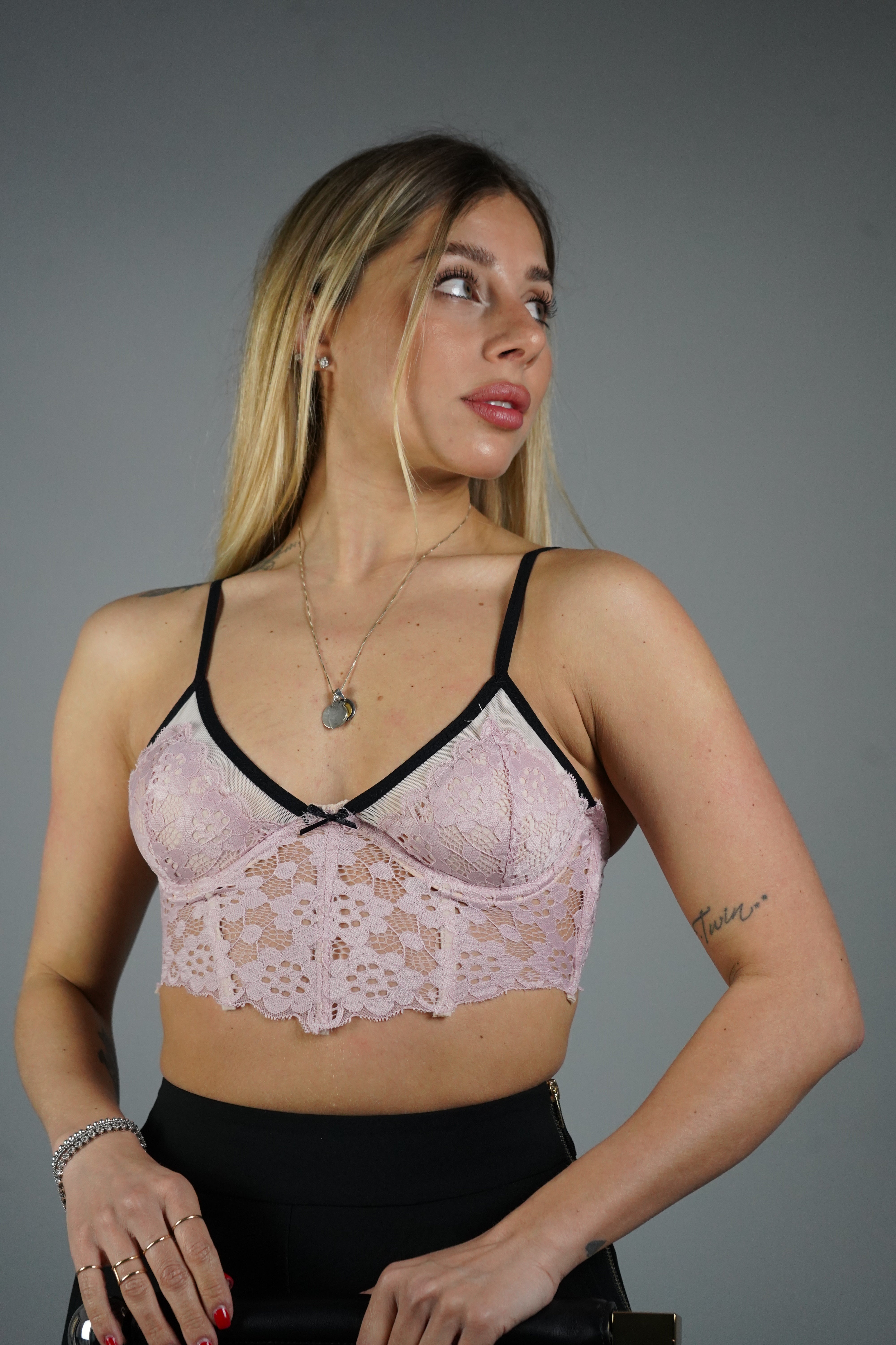 BRALETTE FIORI ROSA