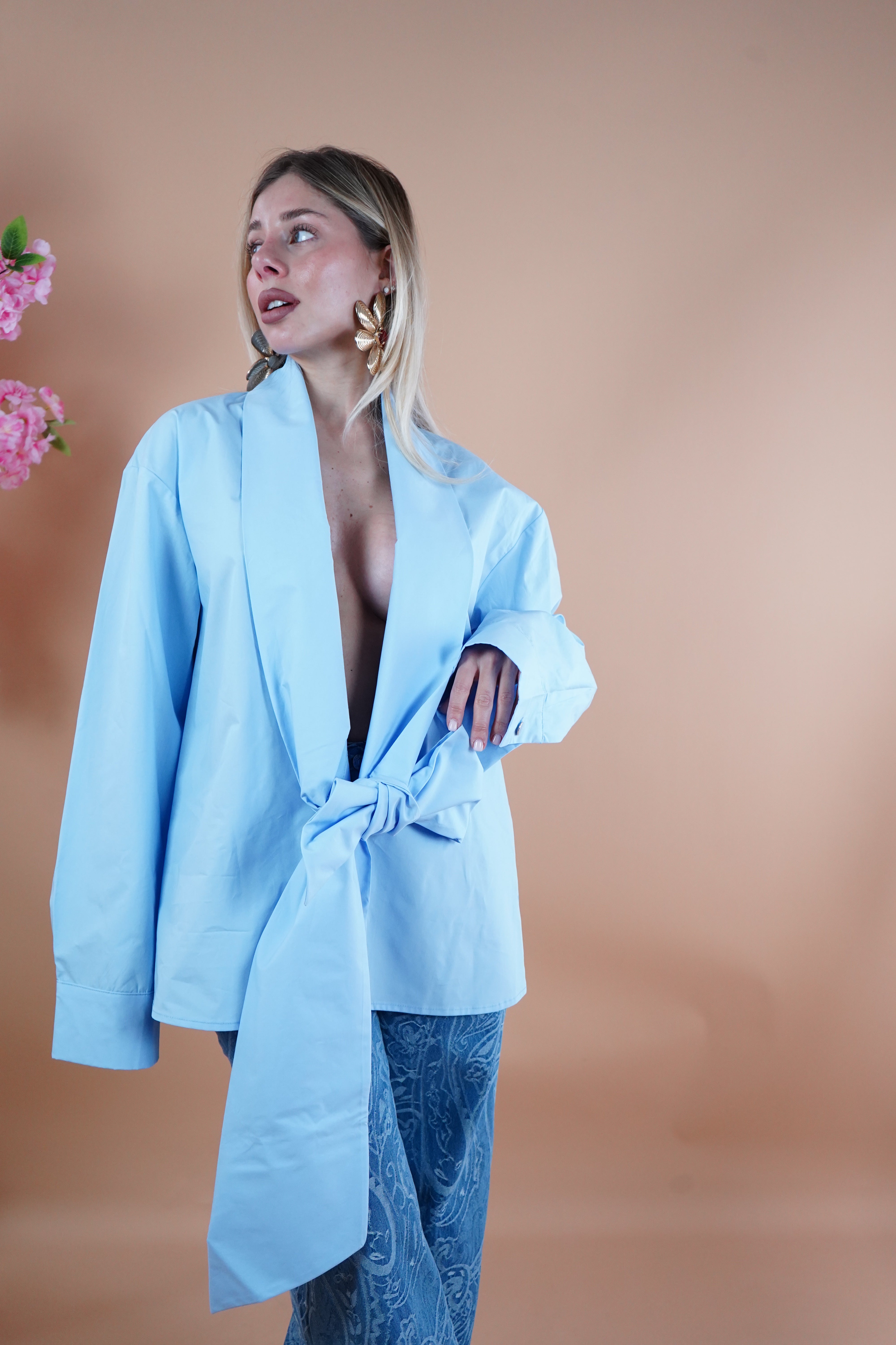 CAMICIA LEONIE AZZURRA