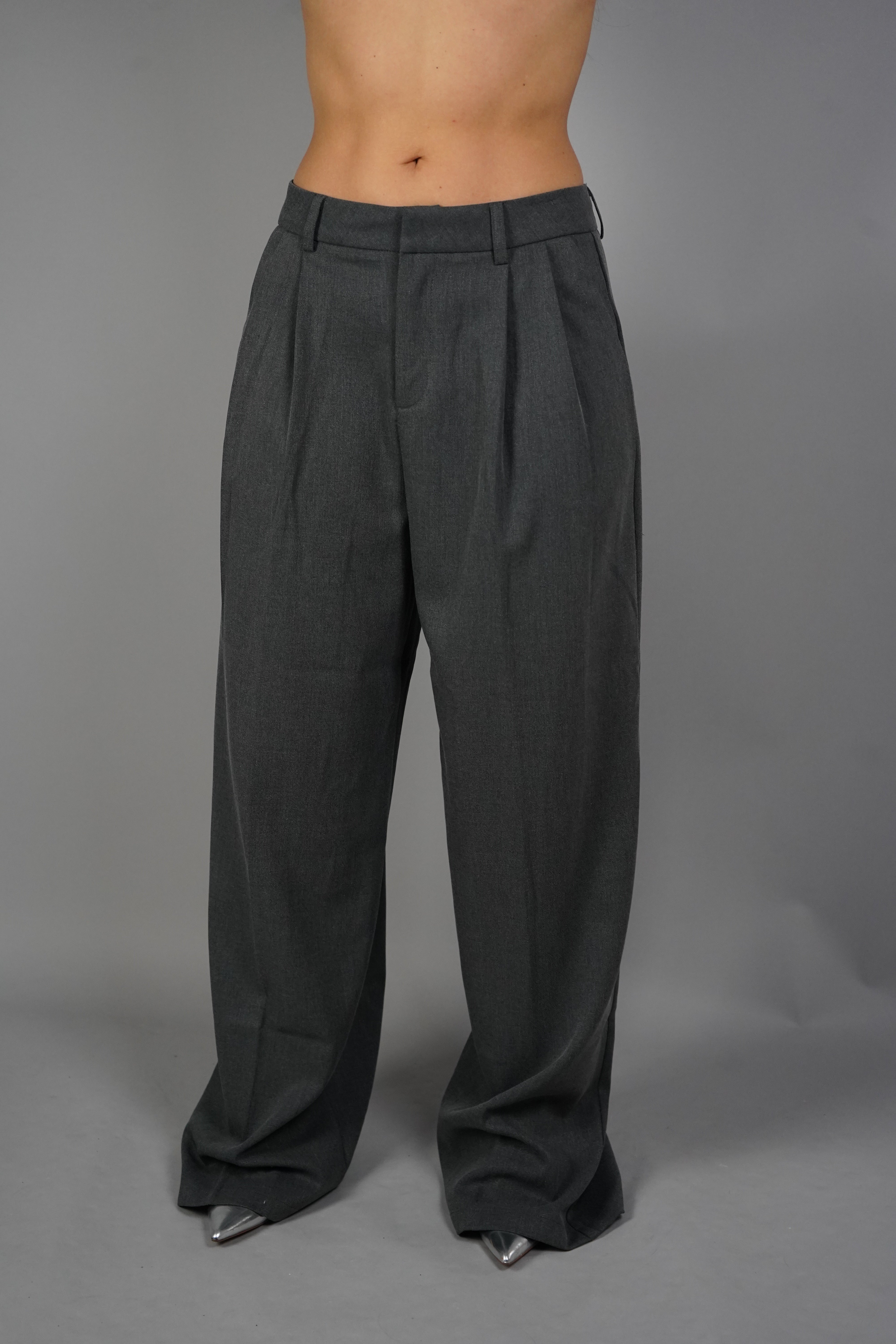 PANTALONE FULL LEG GRIGIO