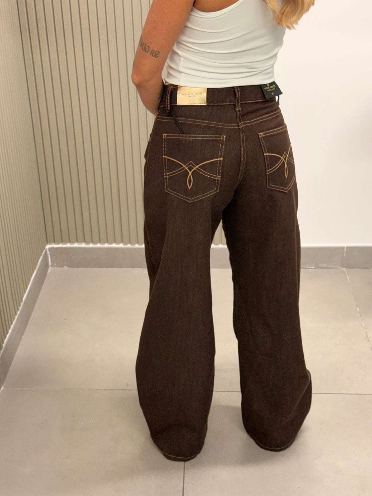COORDINATO DENIM GRAZIA MARRONE