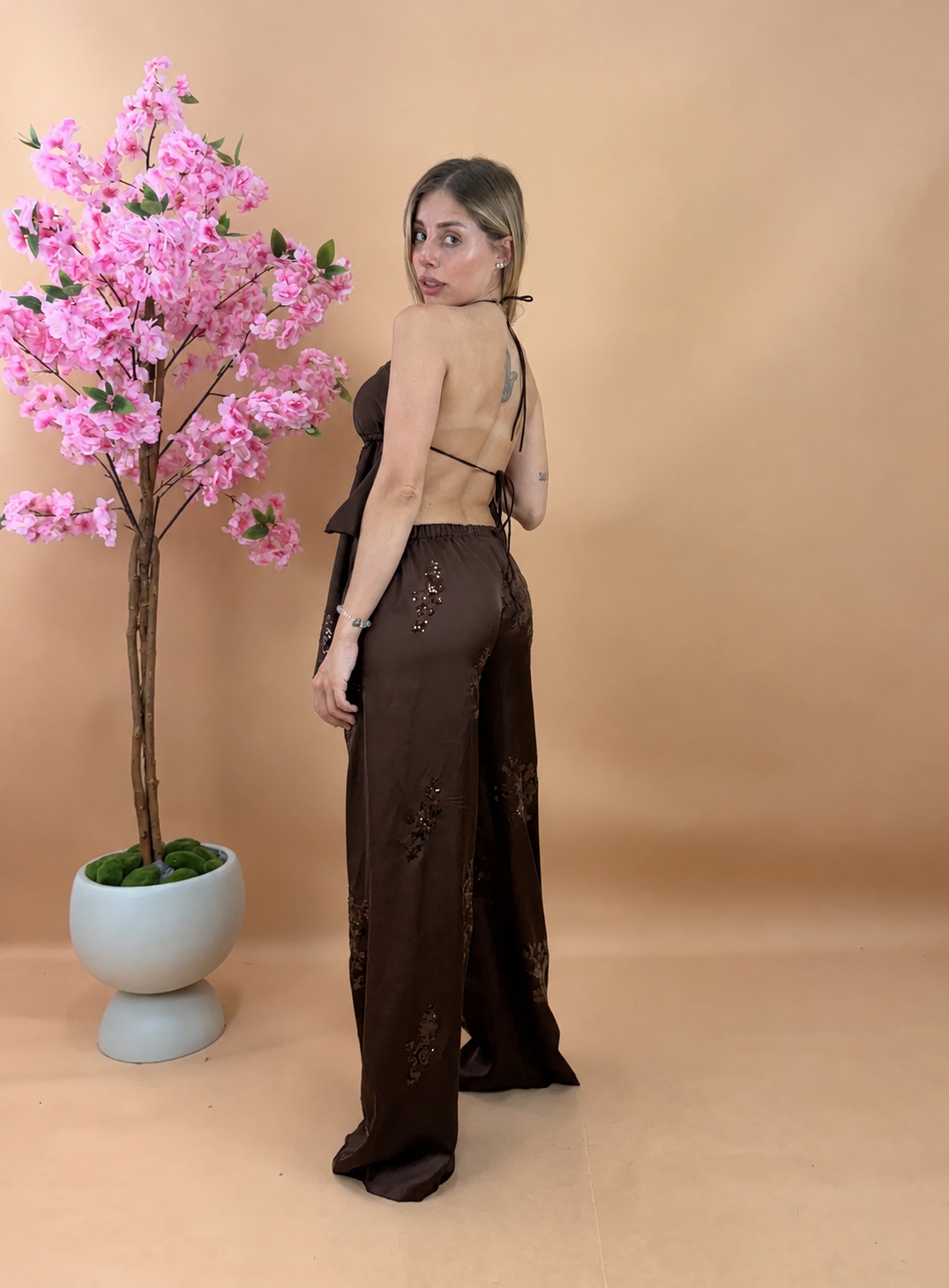 COORDINATO MALDIVE MARRONE