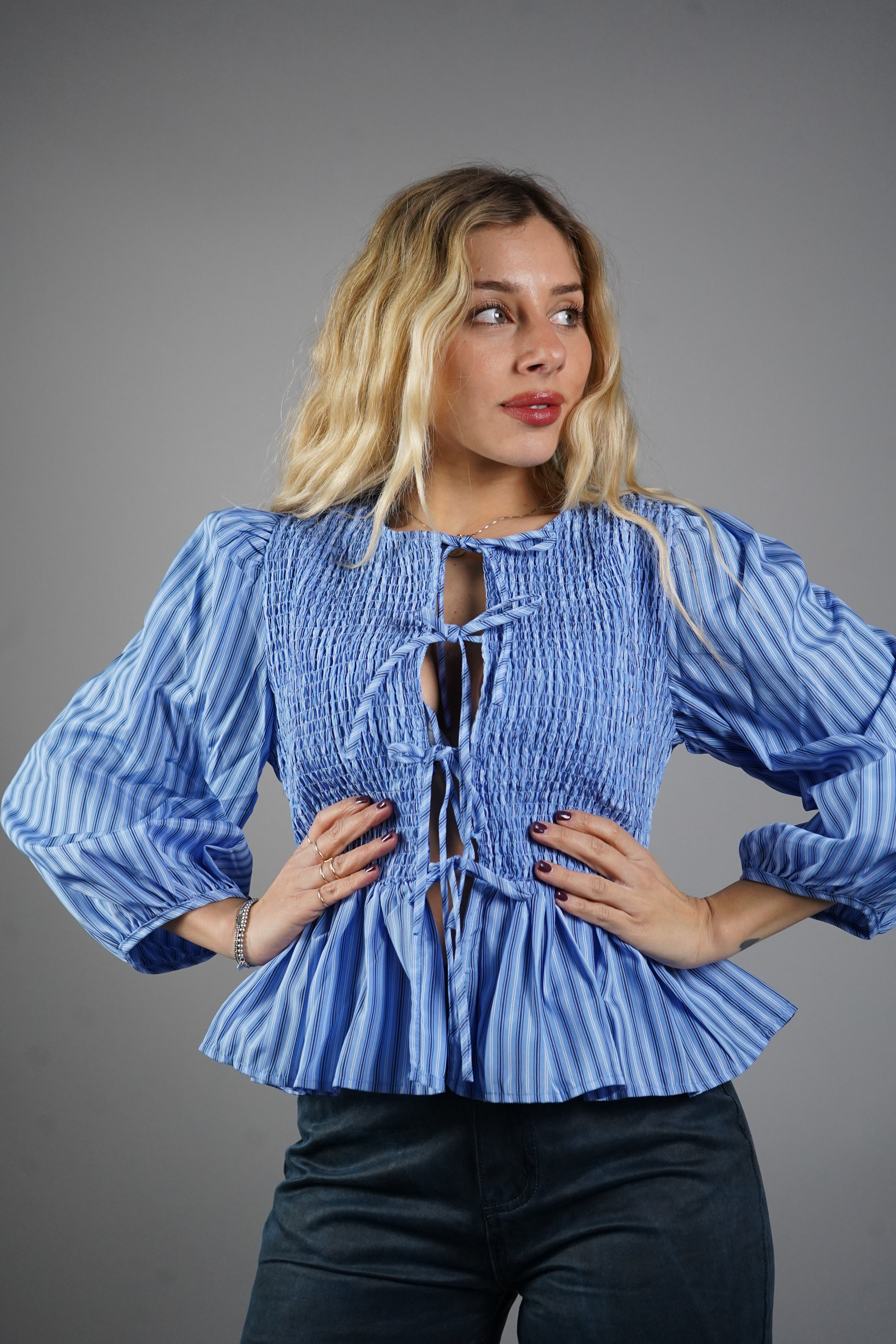 CAMICIA ROMANICA AZZURRA