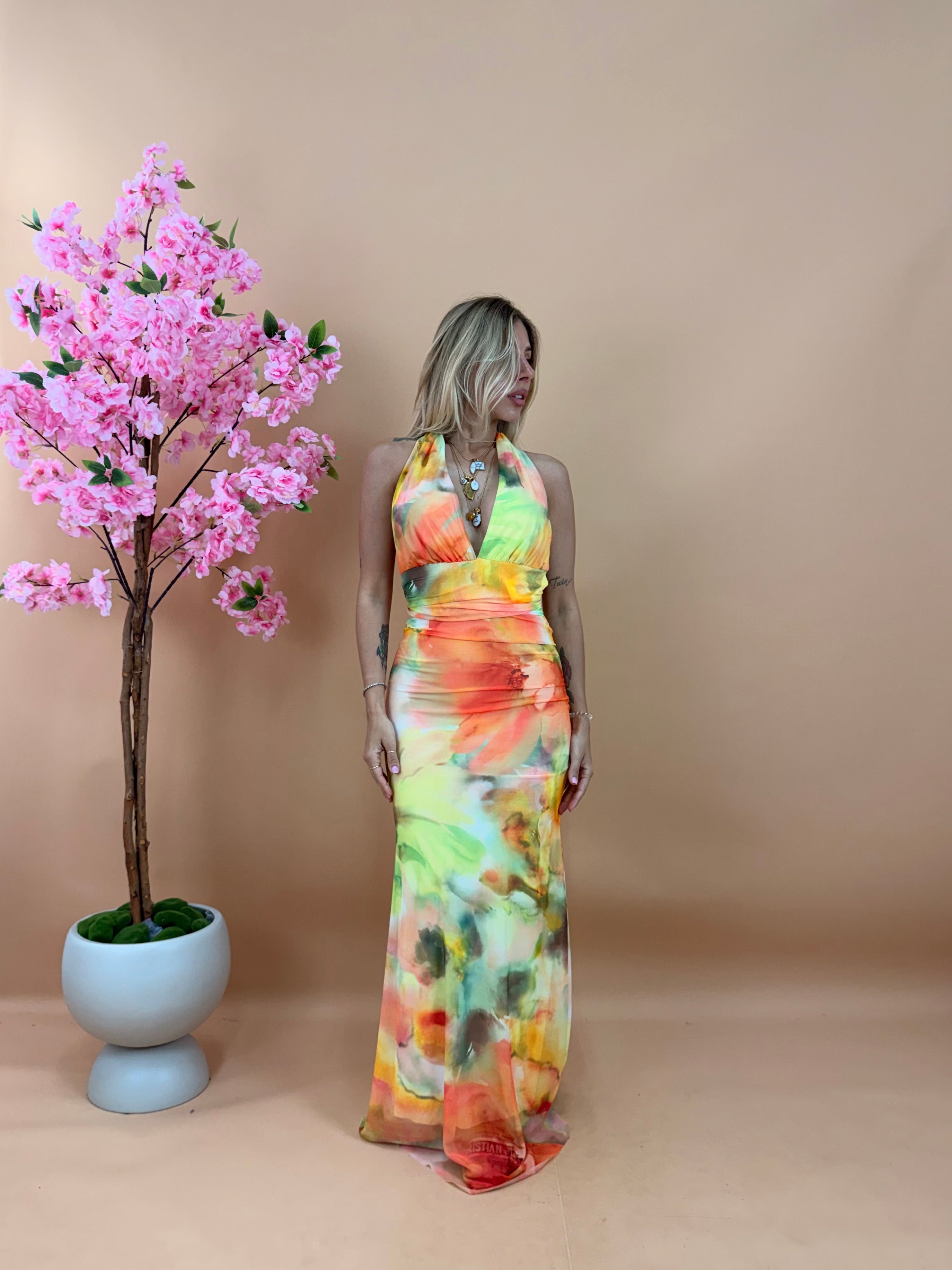 LONG DRESS MYKONOS GIALLO