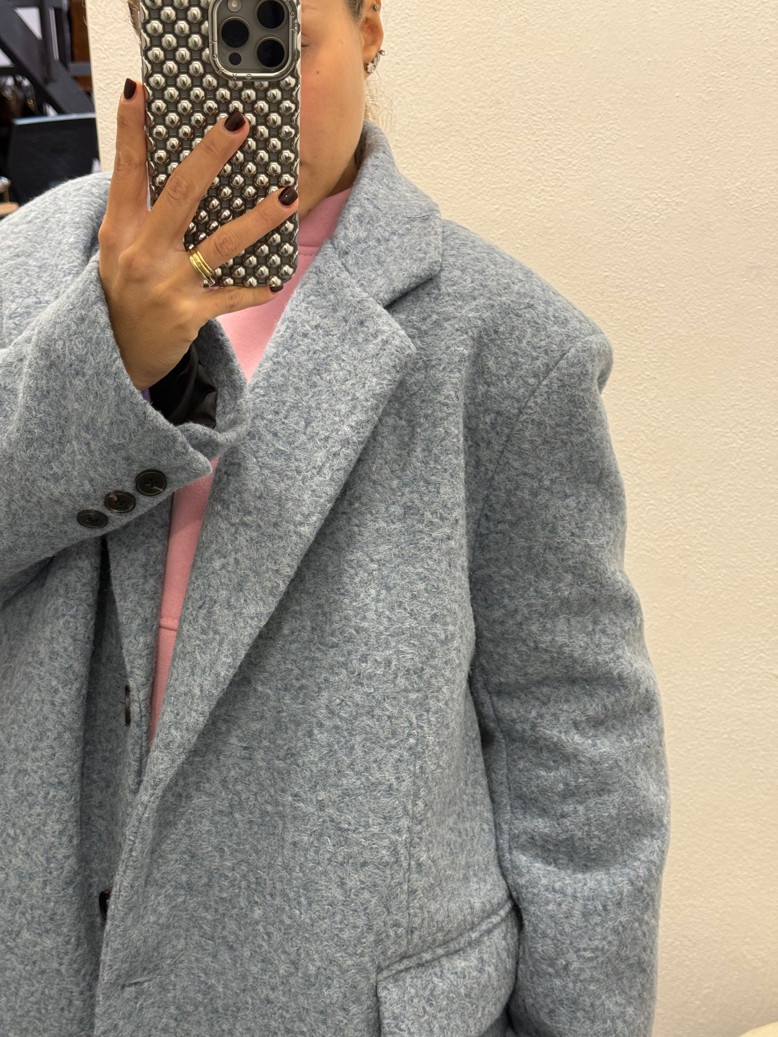 BLAZER LANA TEDDY AZZURRO