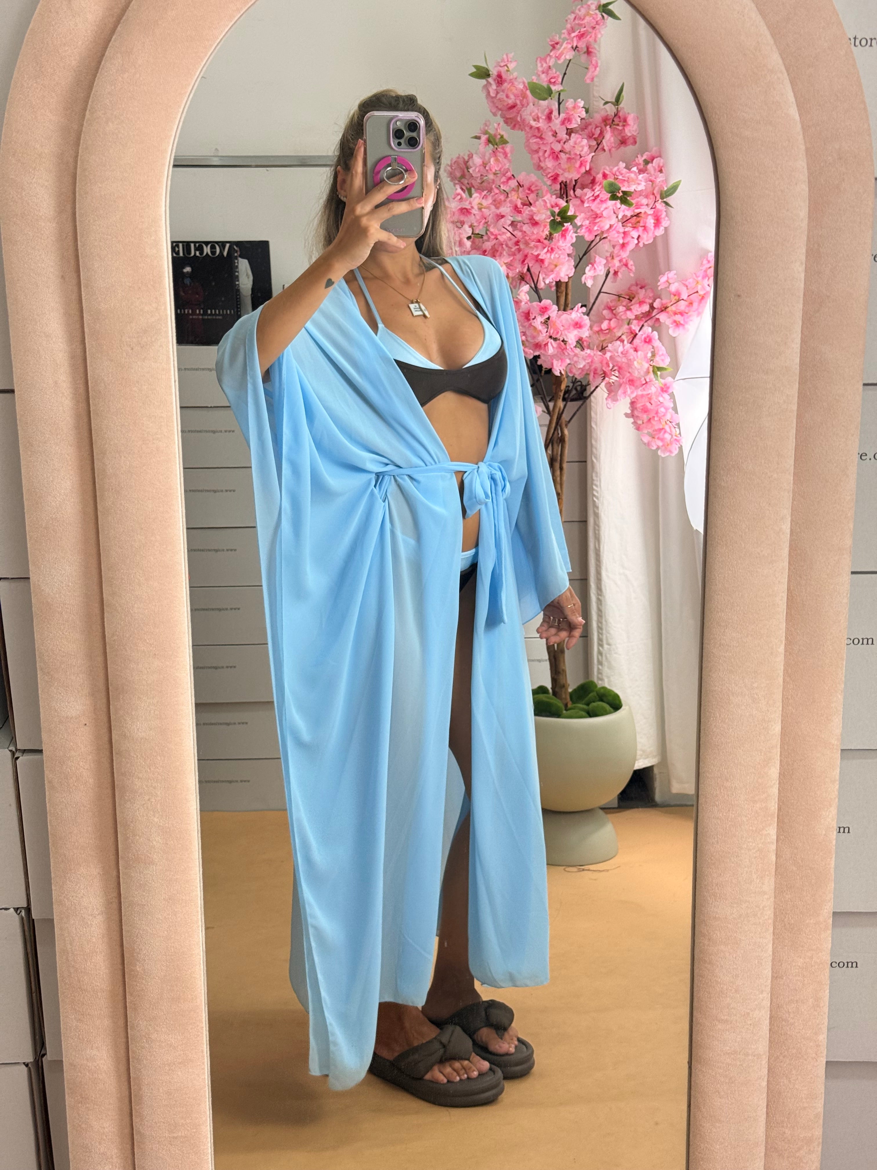 KIMONO REALE AZZURRO