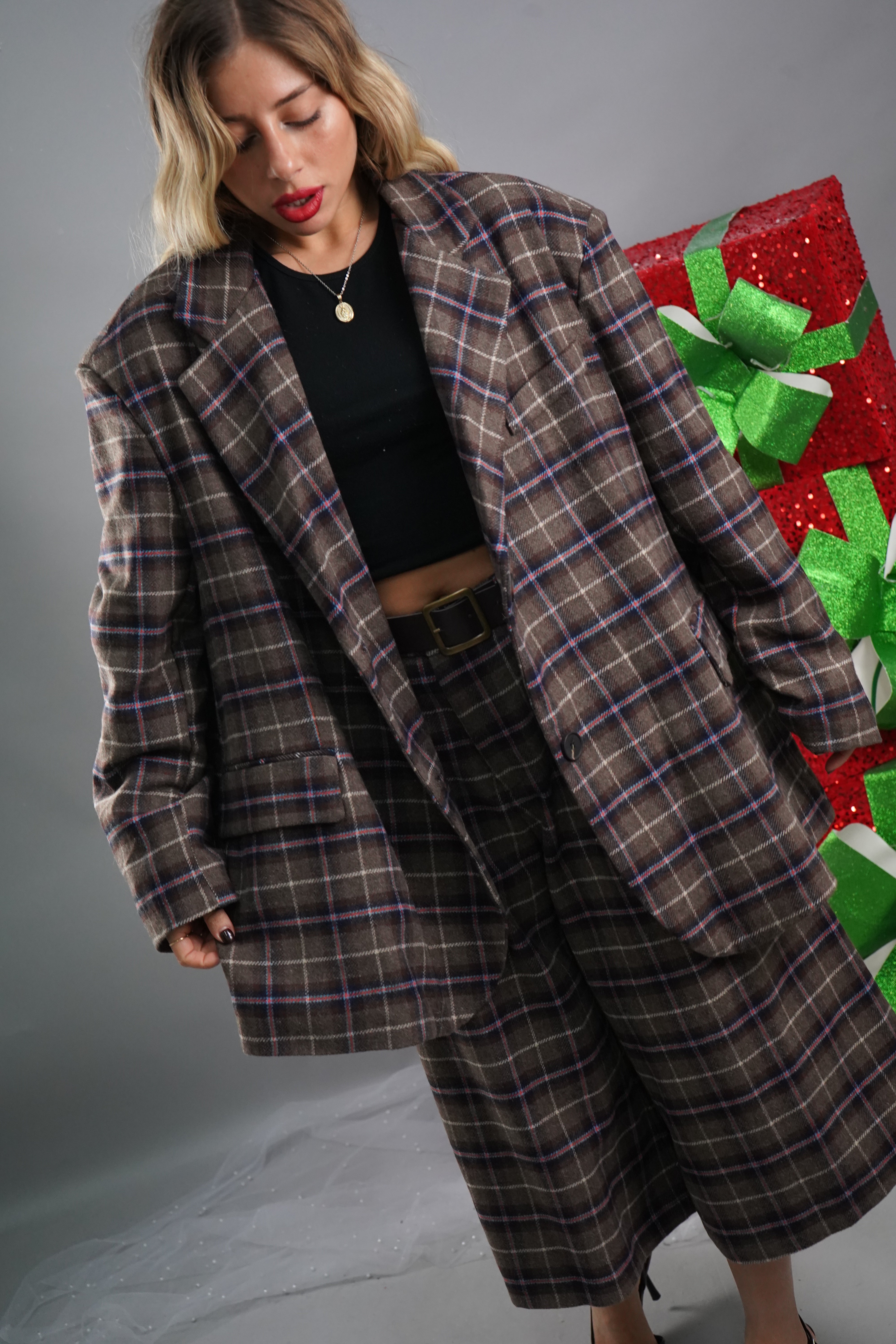 COORDINATO QUADRI VERDE