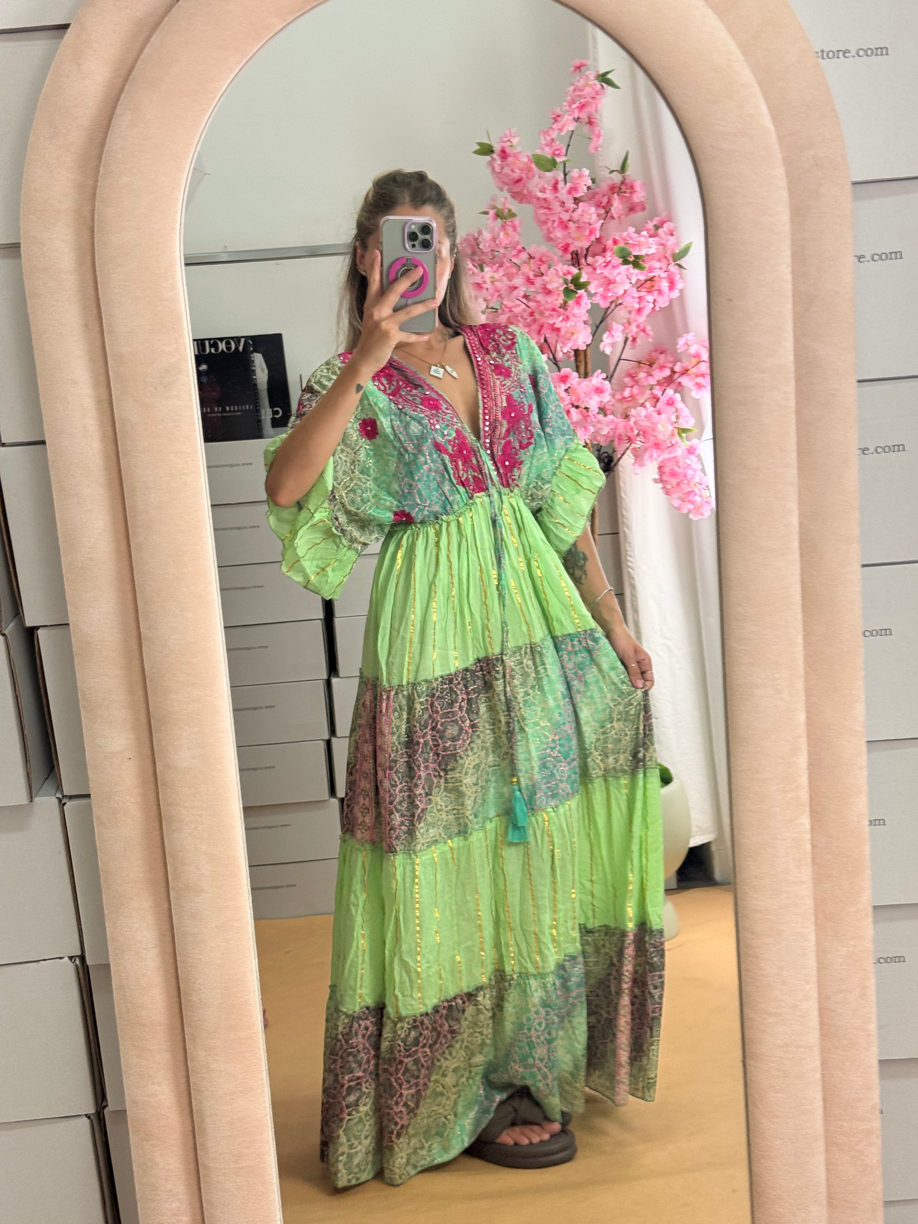 DRESS PARTENOPE VERDE