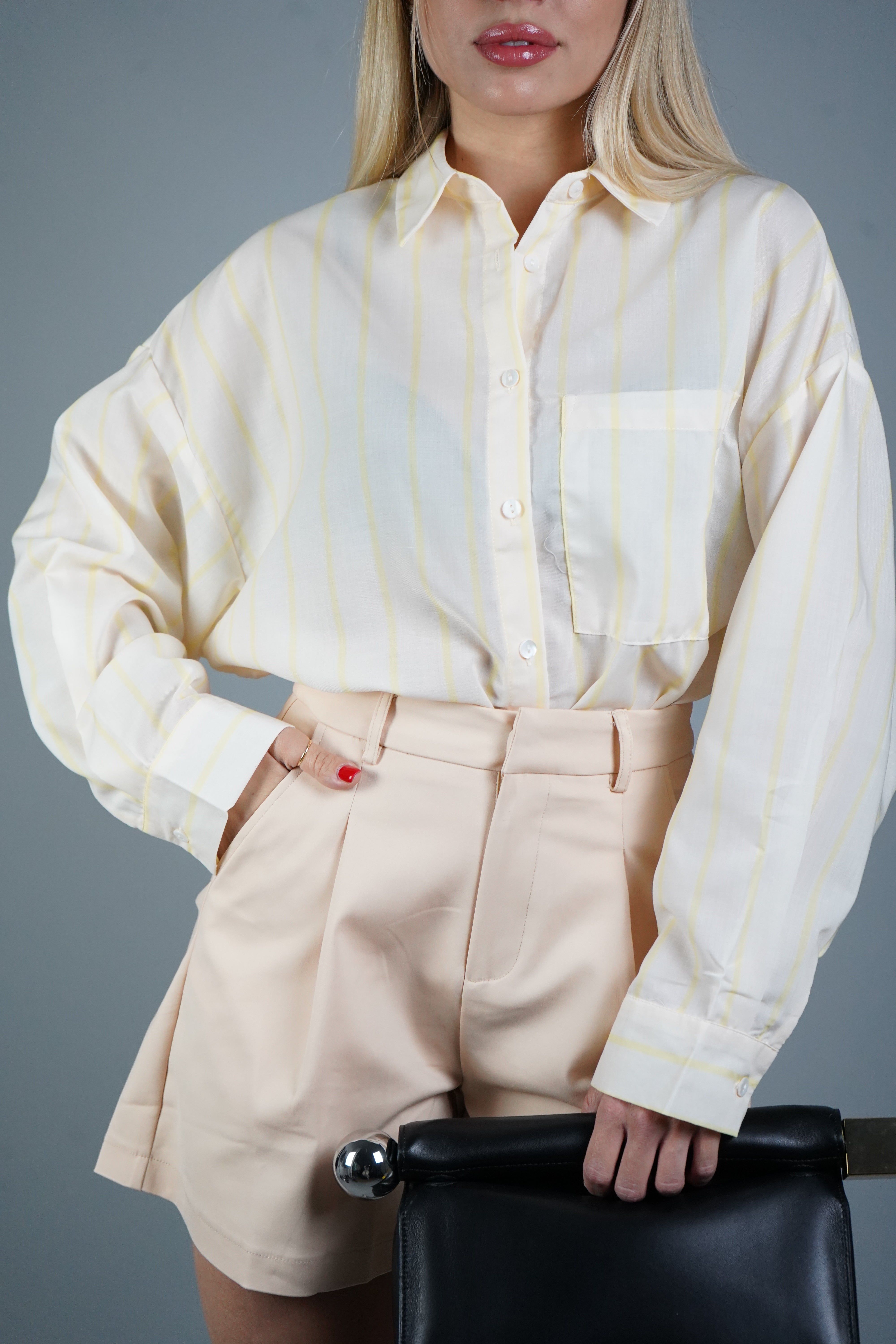 CAMICIA RIGHE GIALLA