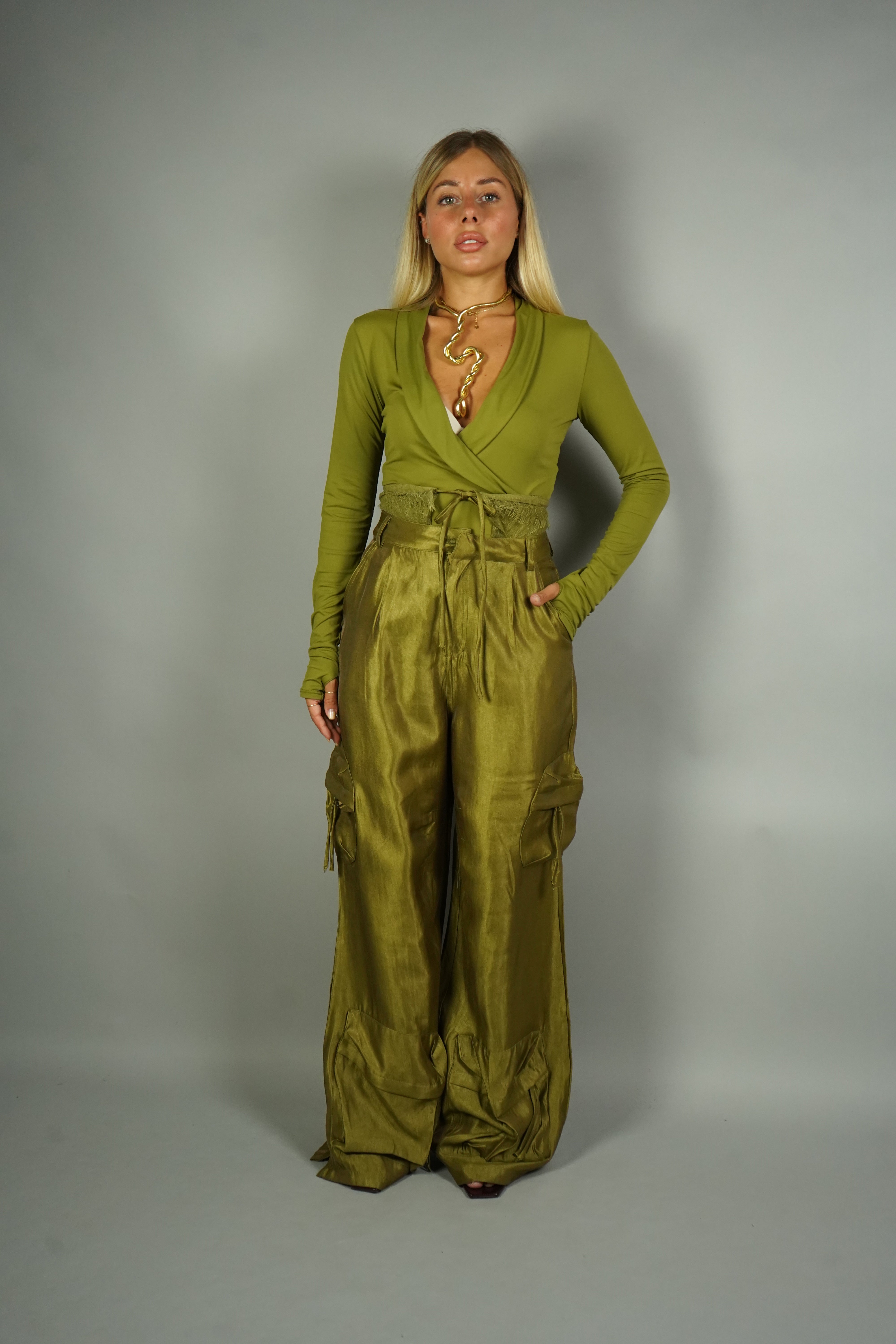 CARGO SATIN HOLLYWOOD VERDE
