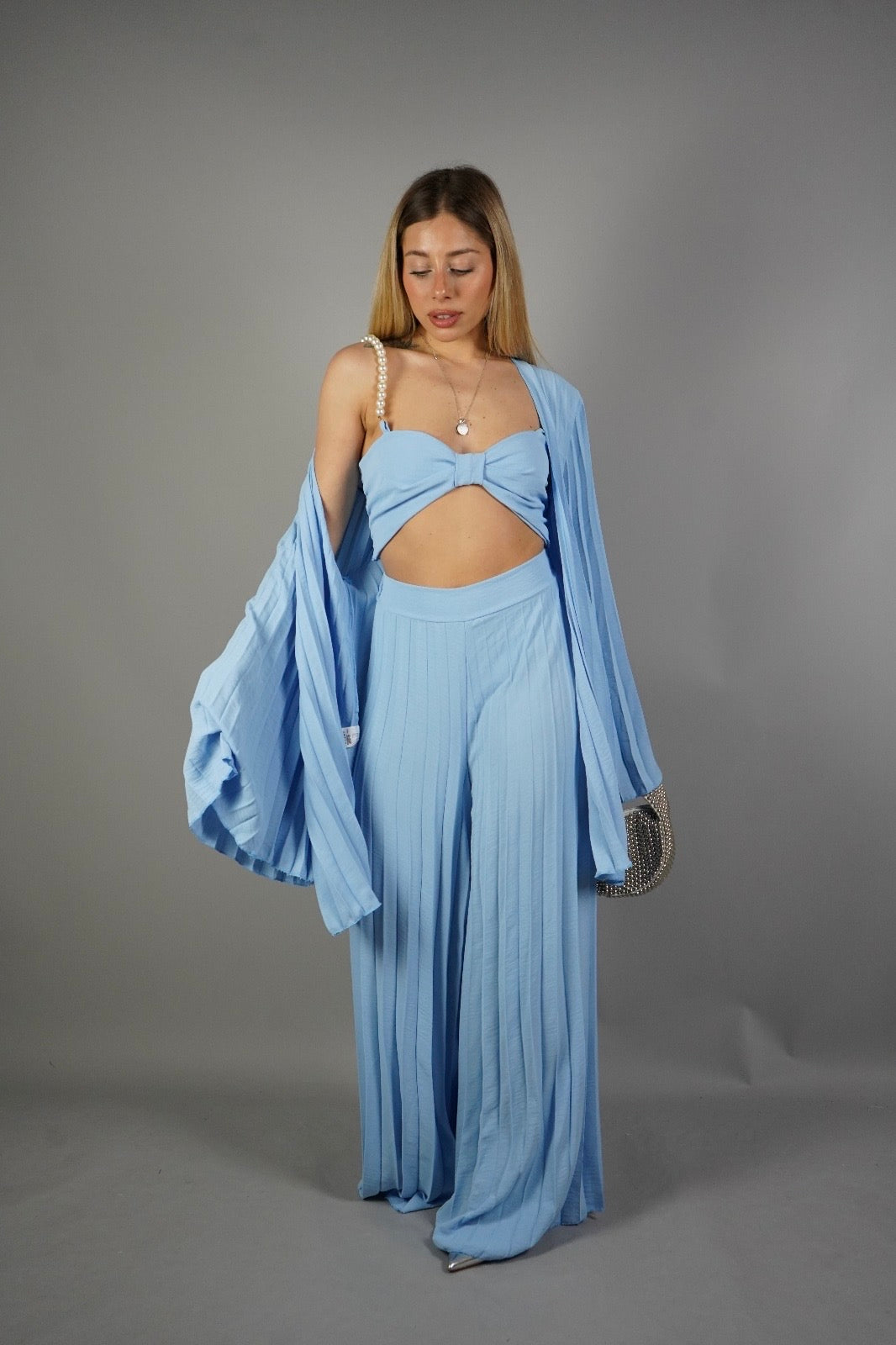 COORDINATO FIOCCO AZZURRO