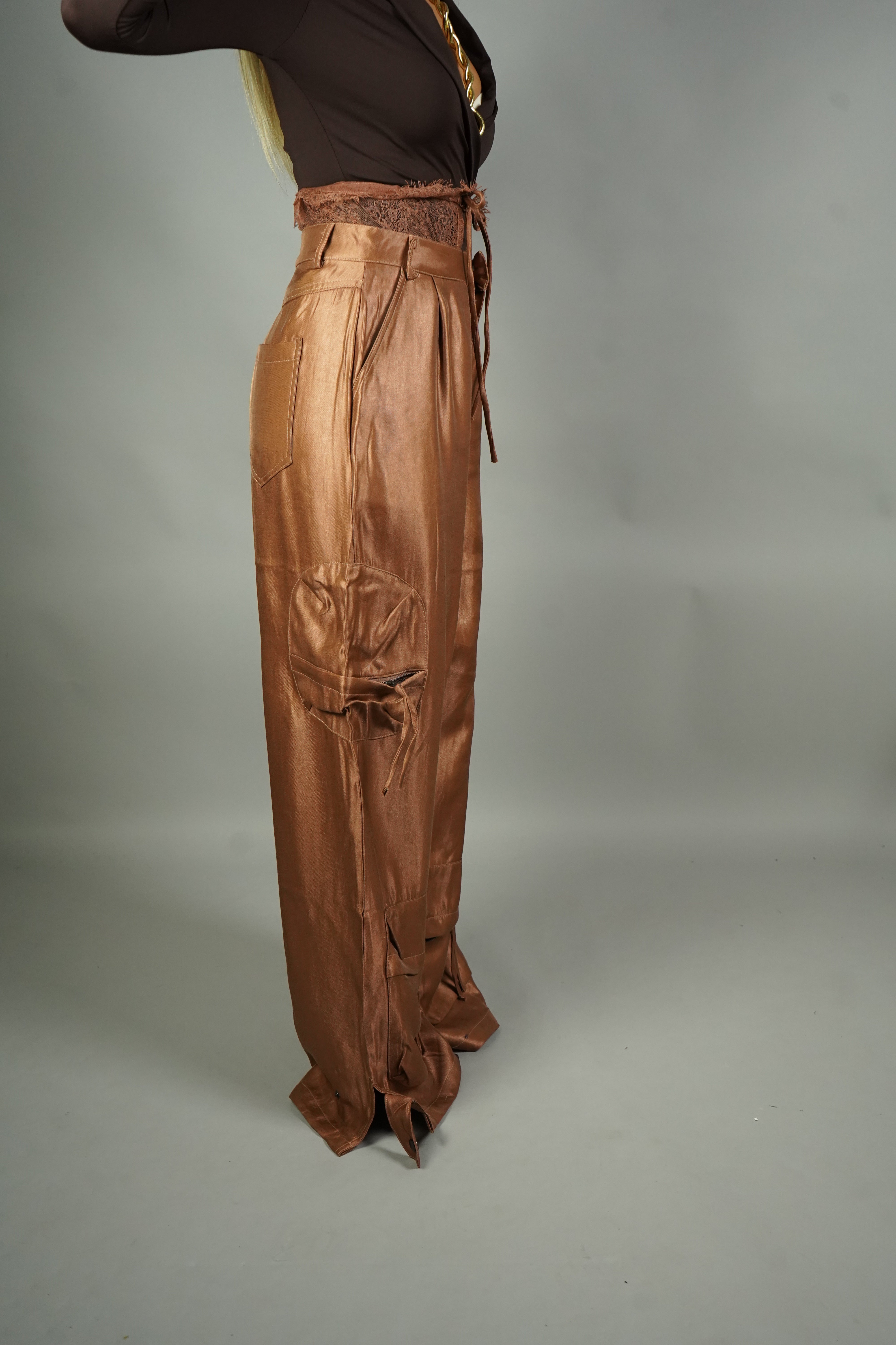 CARGO SATIN HOLLYWOOD ORO ROSA