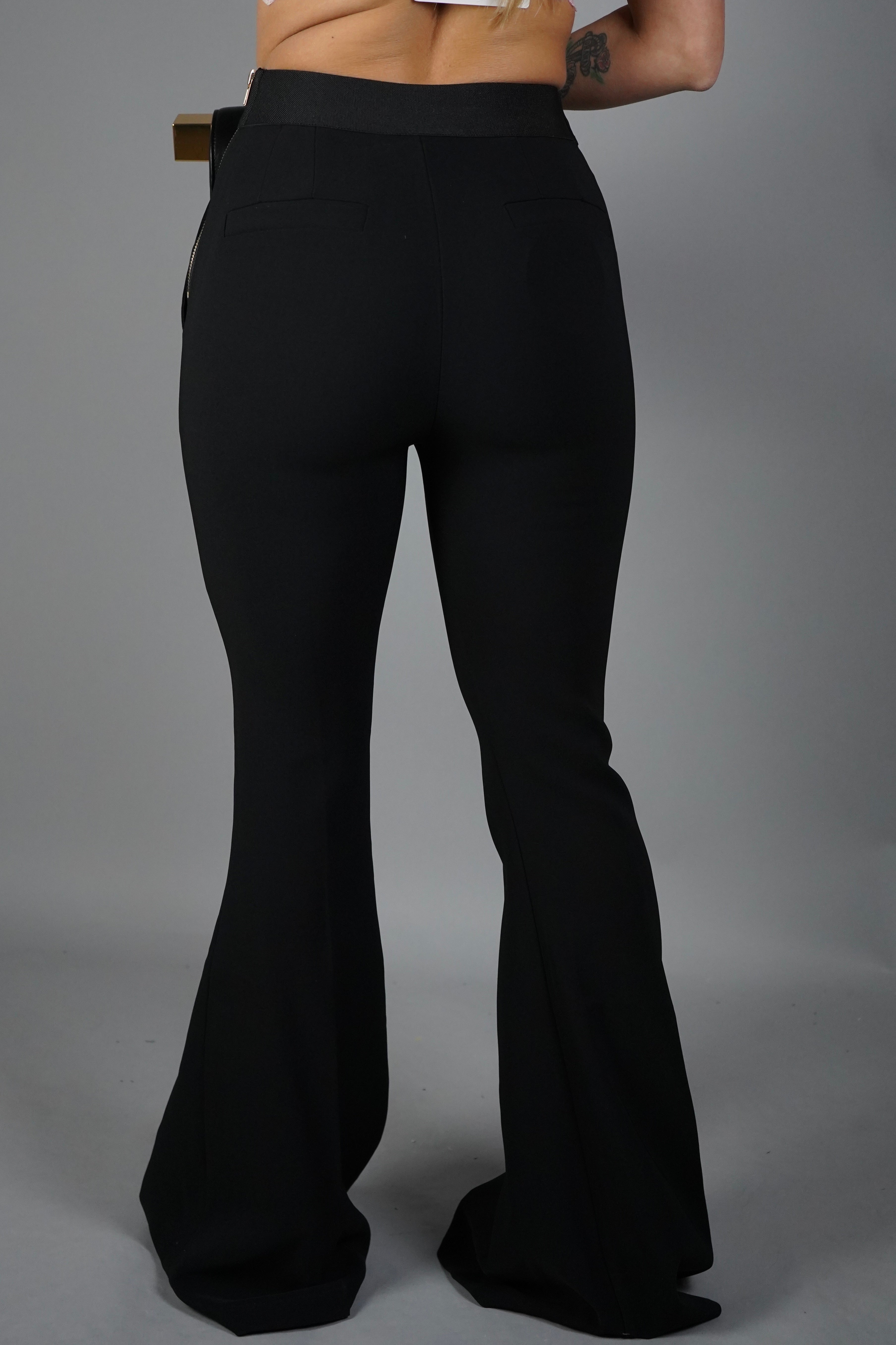 PANTALONE ZAMPA CLASSIC NERO
