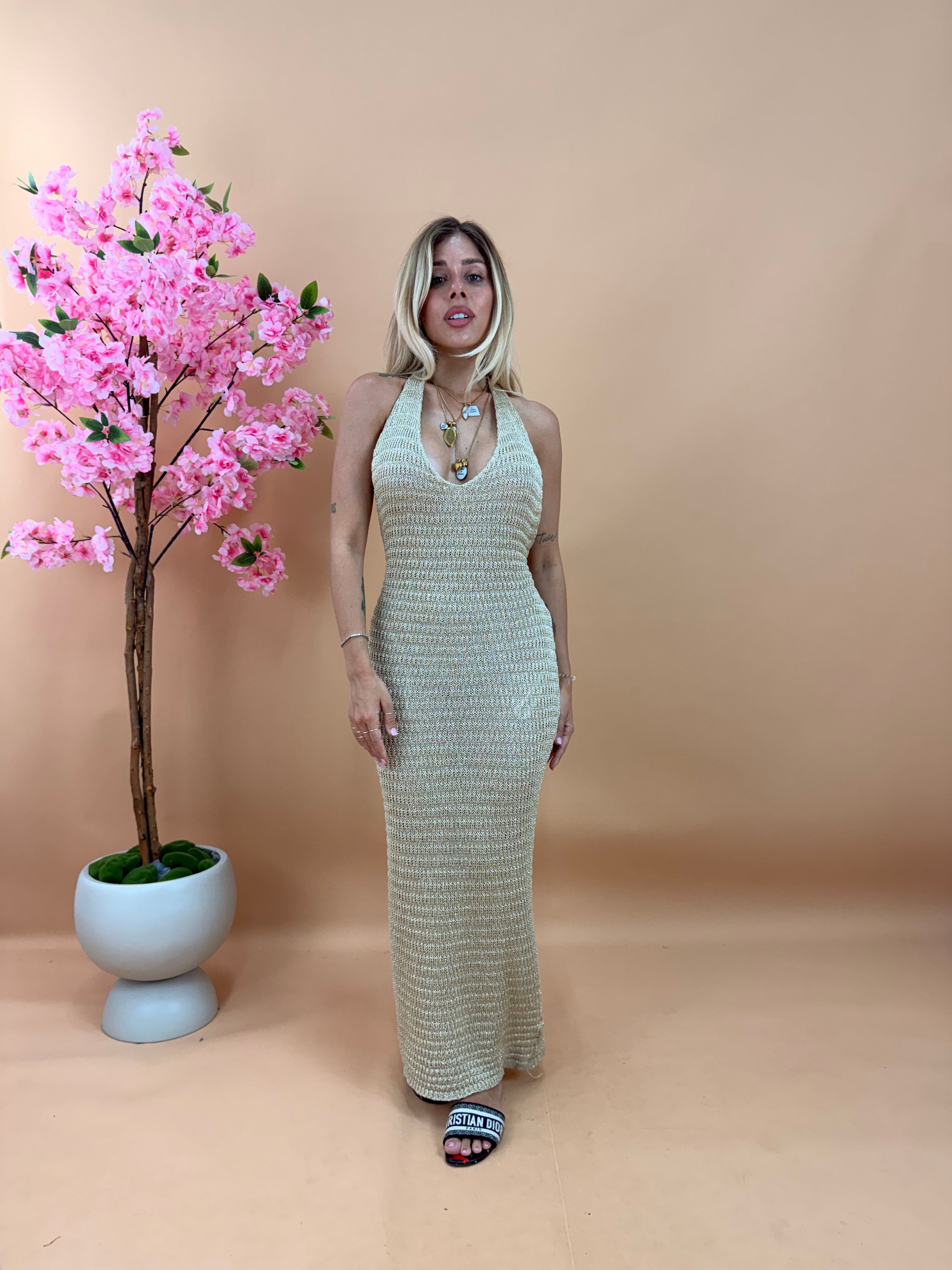 LONG DRESS IBIZA ORO