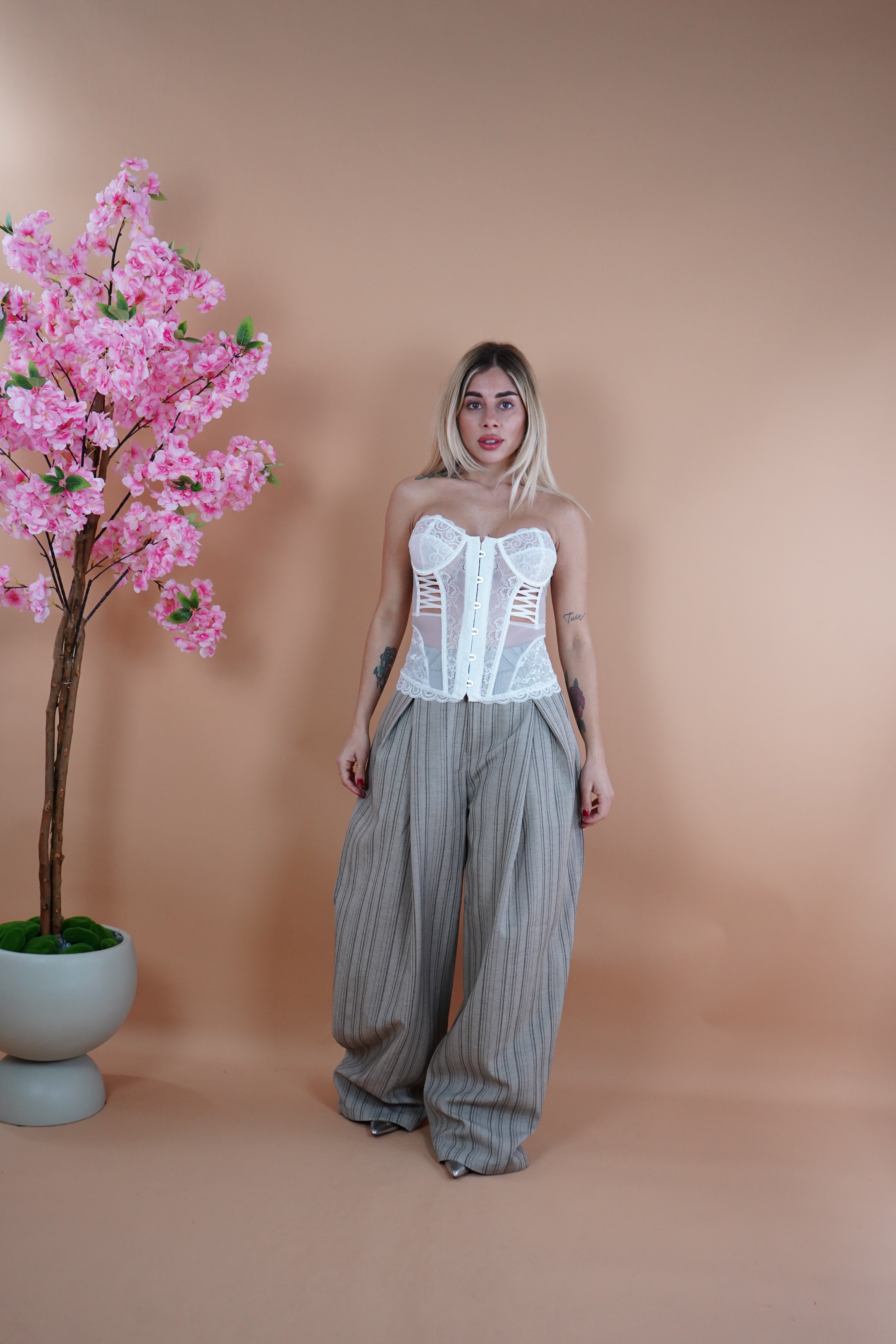 BUSTINO BURLESQUE BIANCO