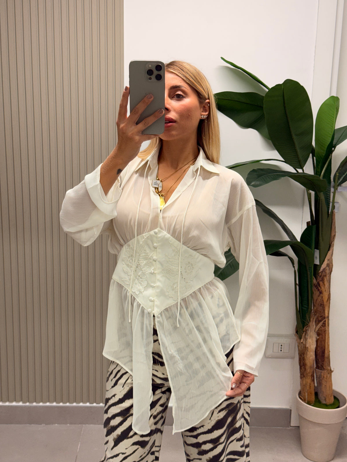 CAMICIA ROMANTICA BIANCA