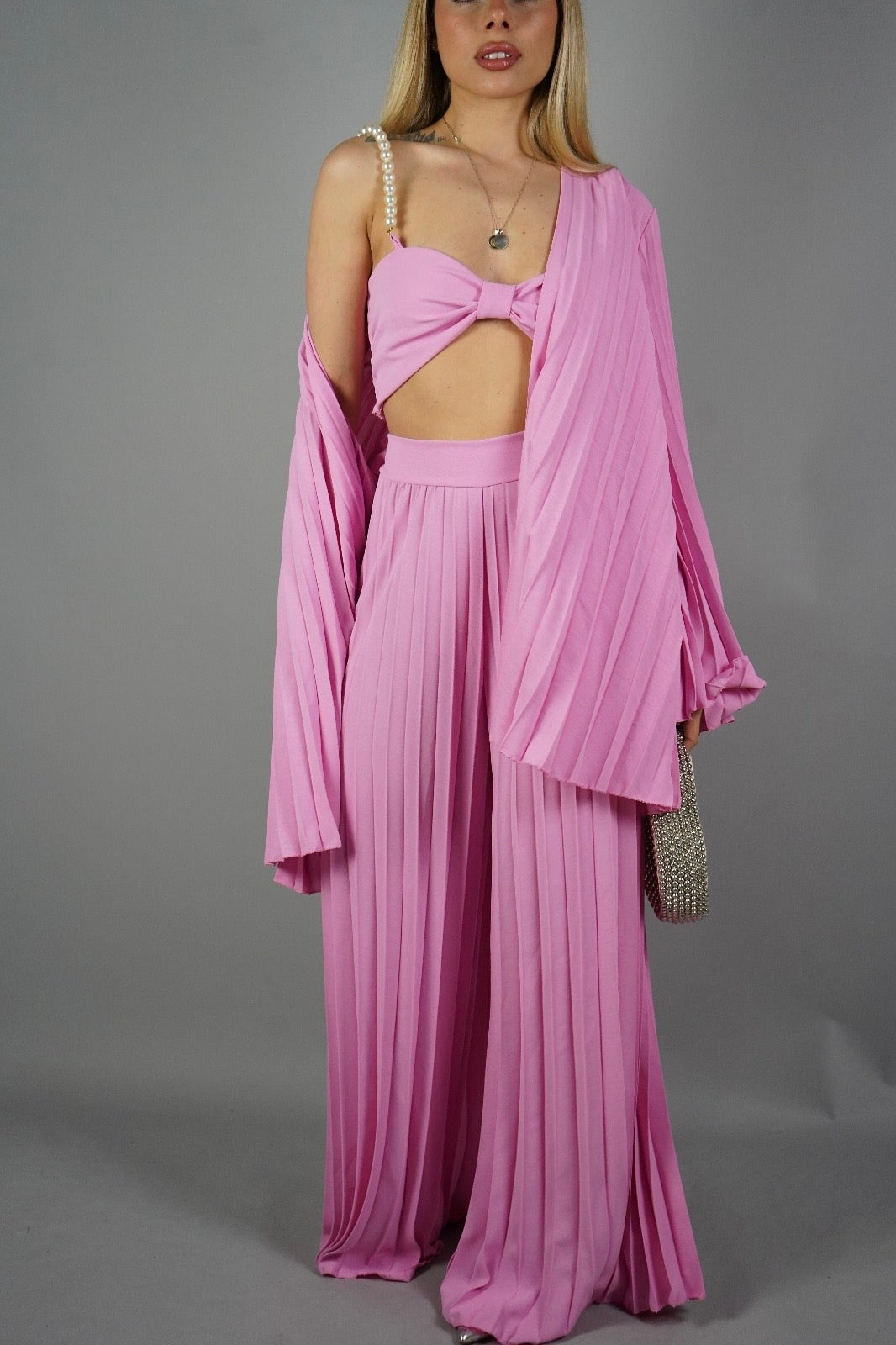 COORDINATO FIOCCO ROSA