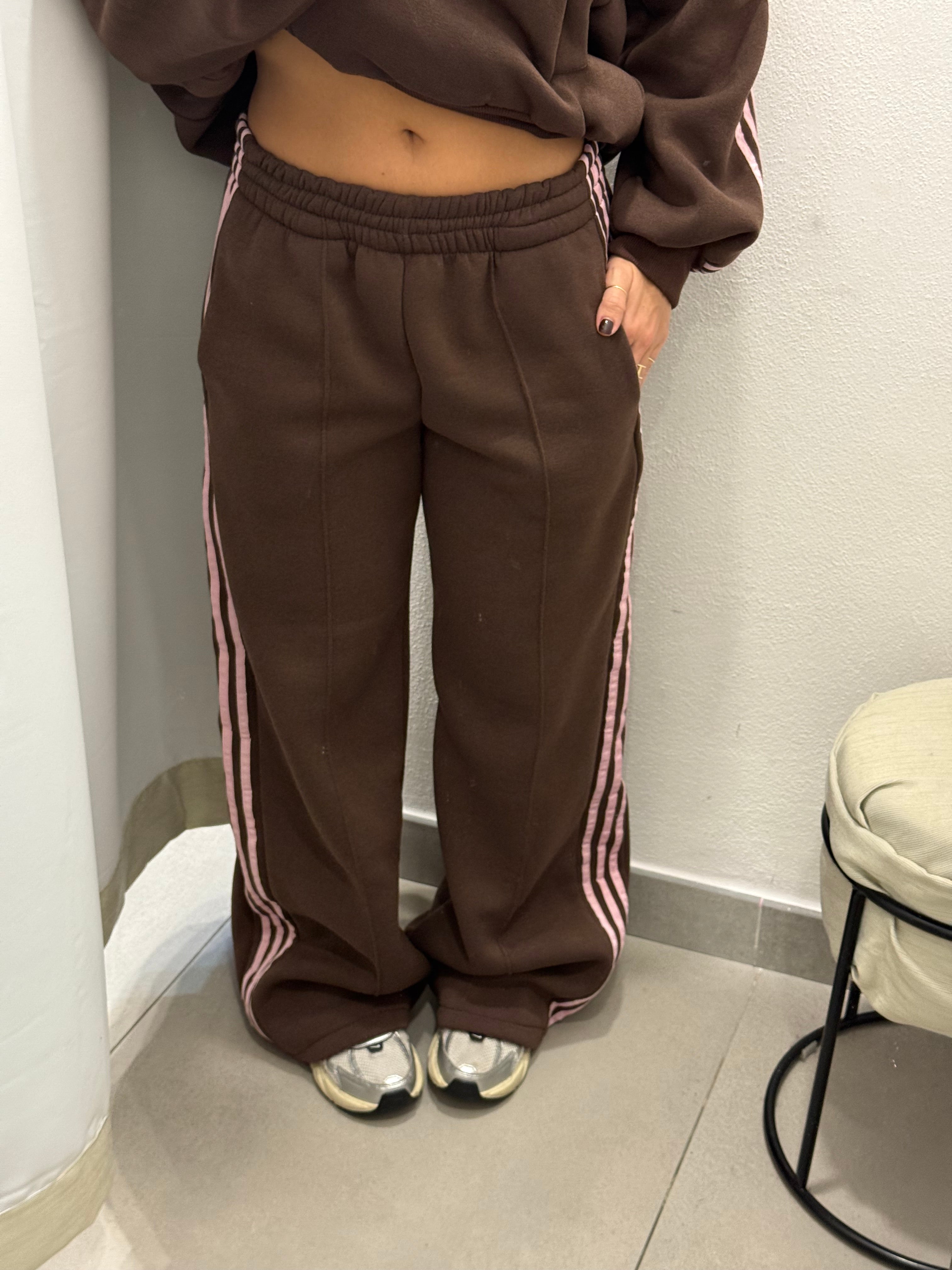 TUTA STRISCE MARRONE