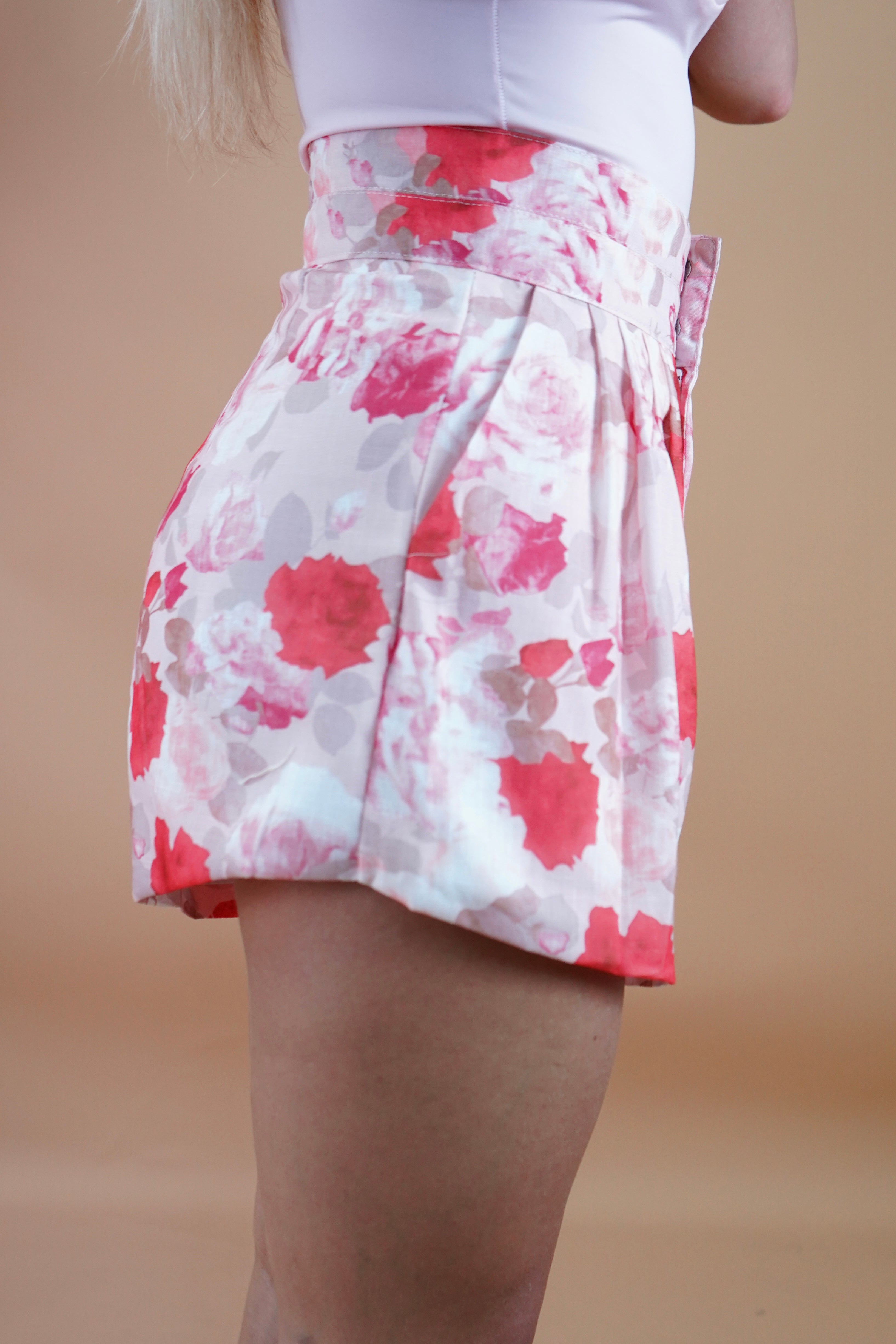 MINI SHORTS FIORI ROSA