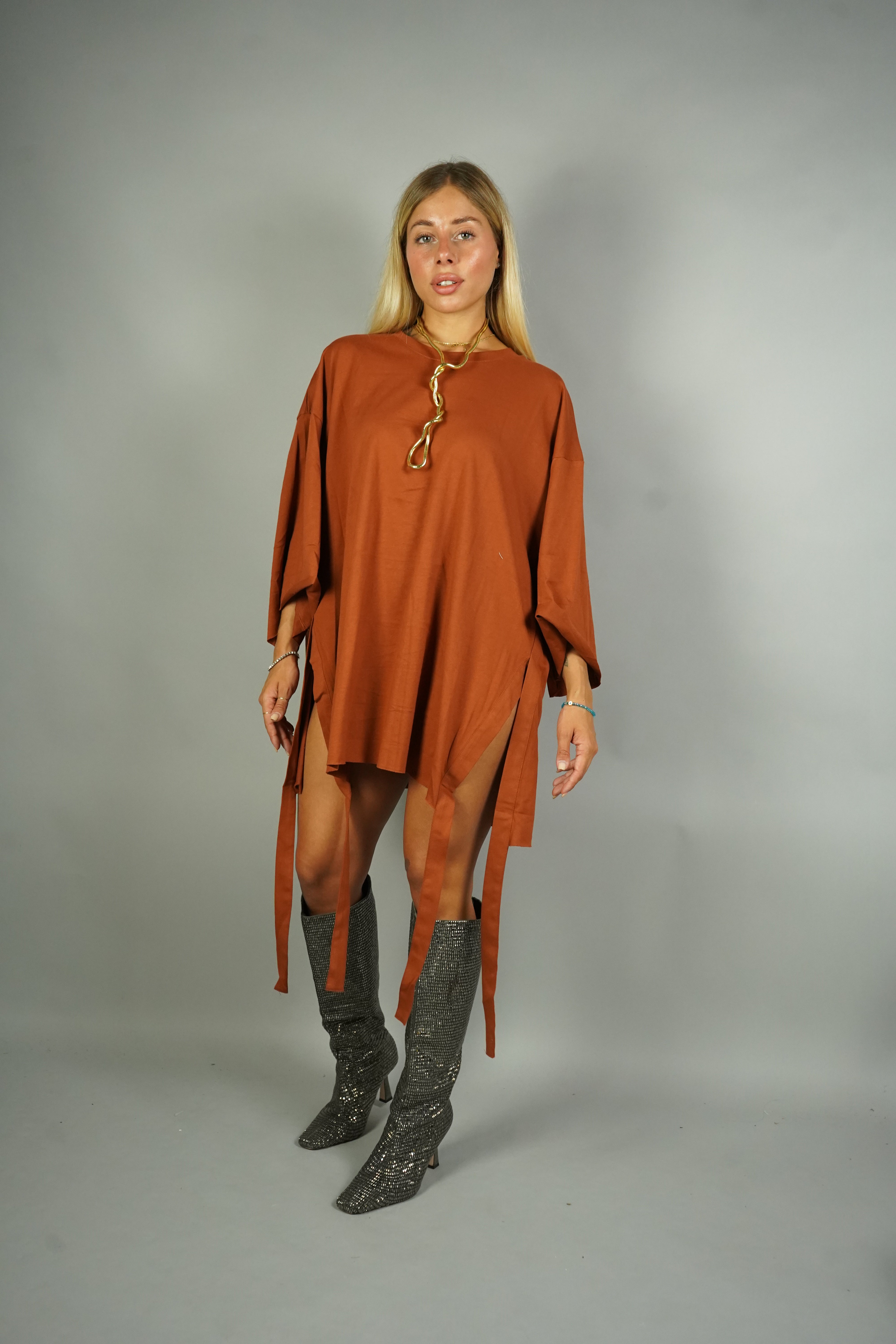 MAXI T-SHIRT MARIKA RUGGINE