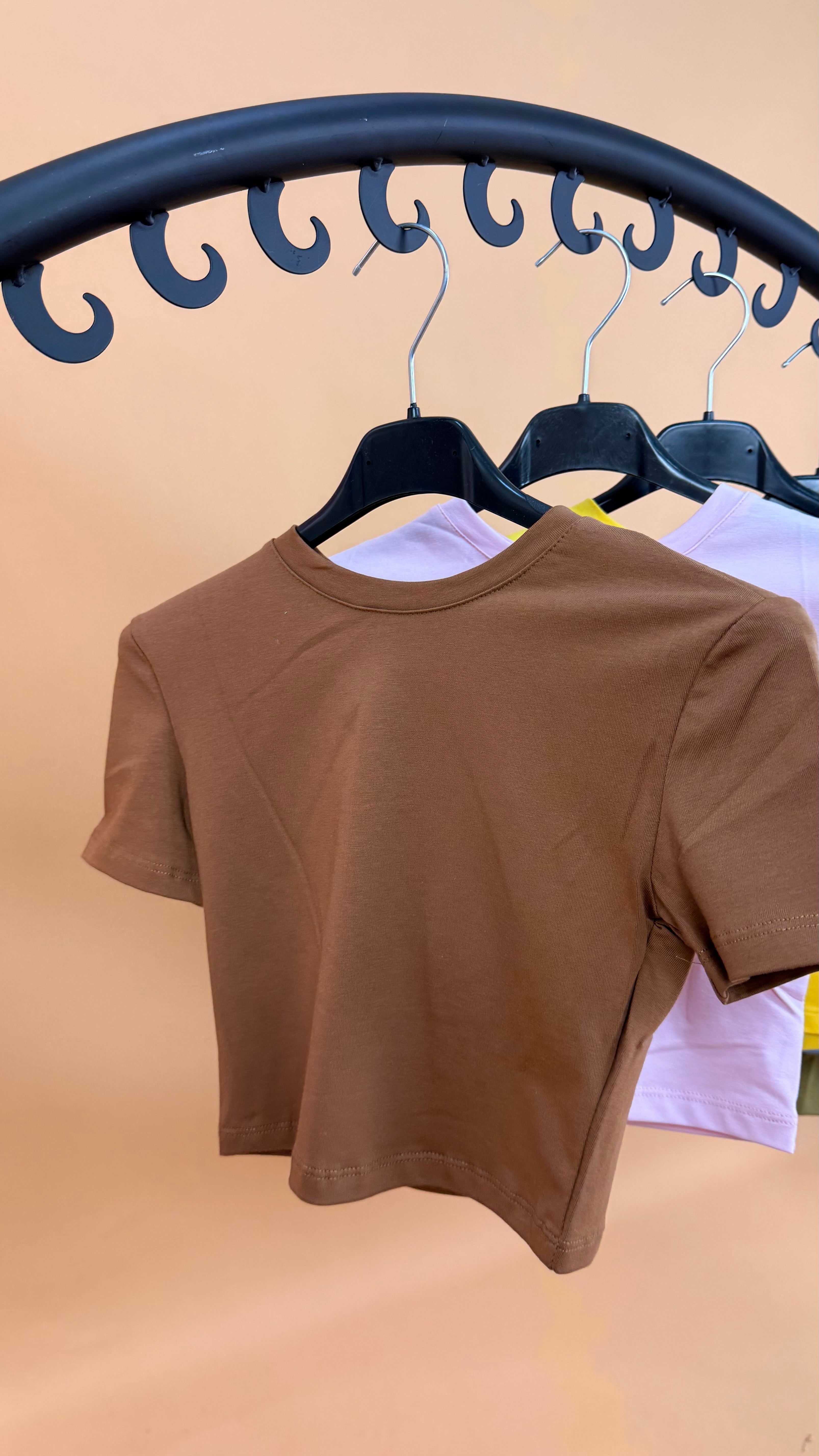 T-SHIRT CROP LUMINA (vari colori)