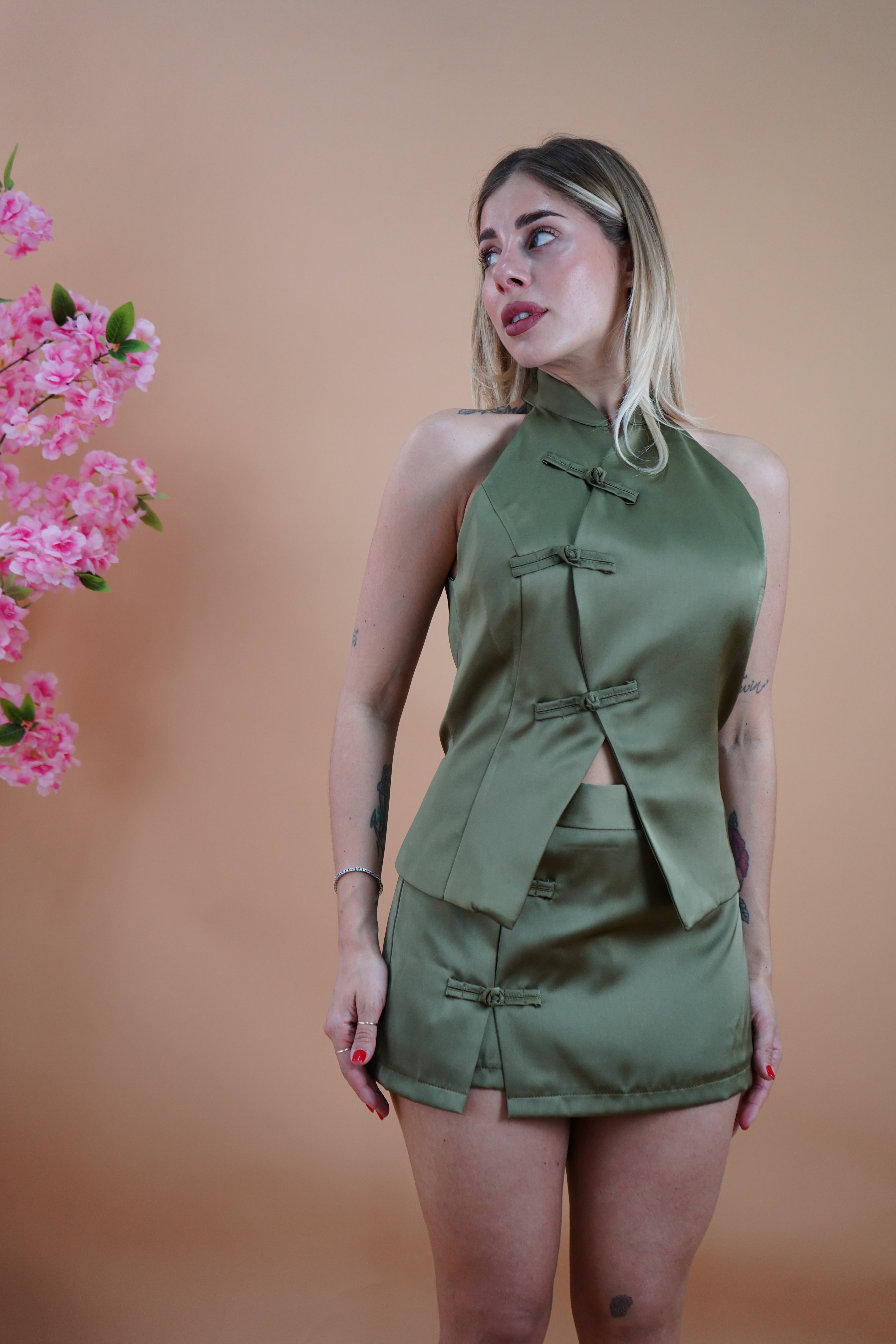 COORDINATO ANIMA VERDE MILITARE by lumina