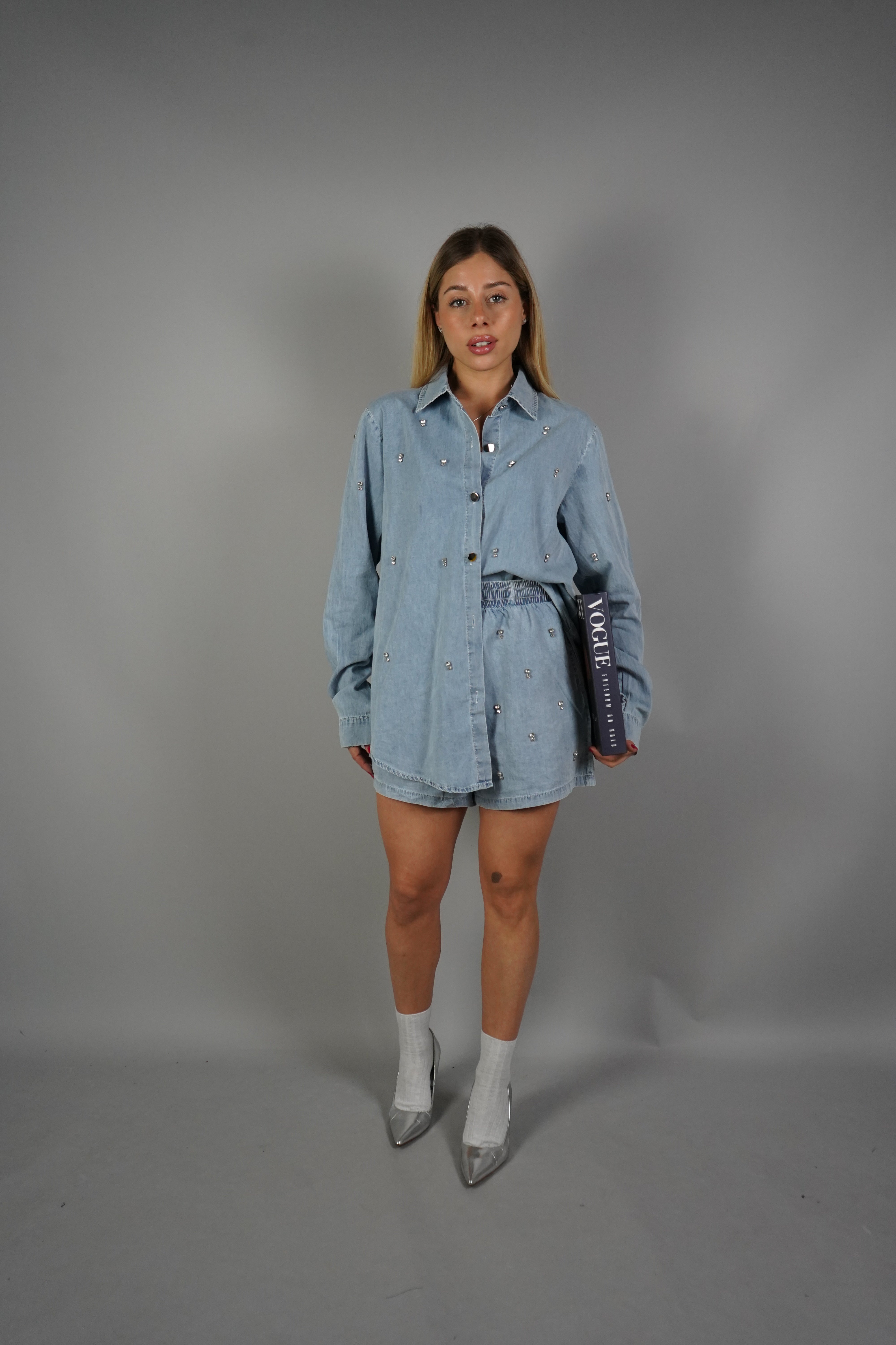 COORDINATO DENIM E STRASS