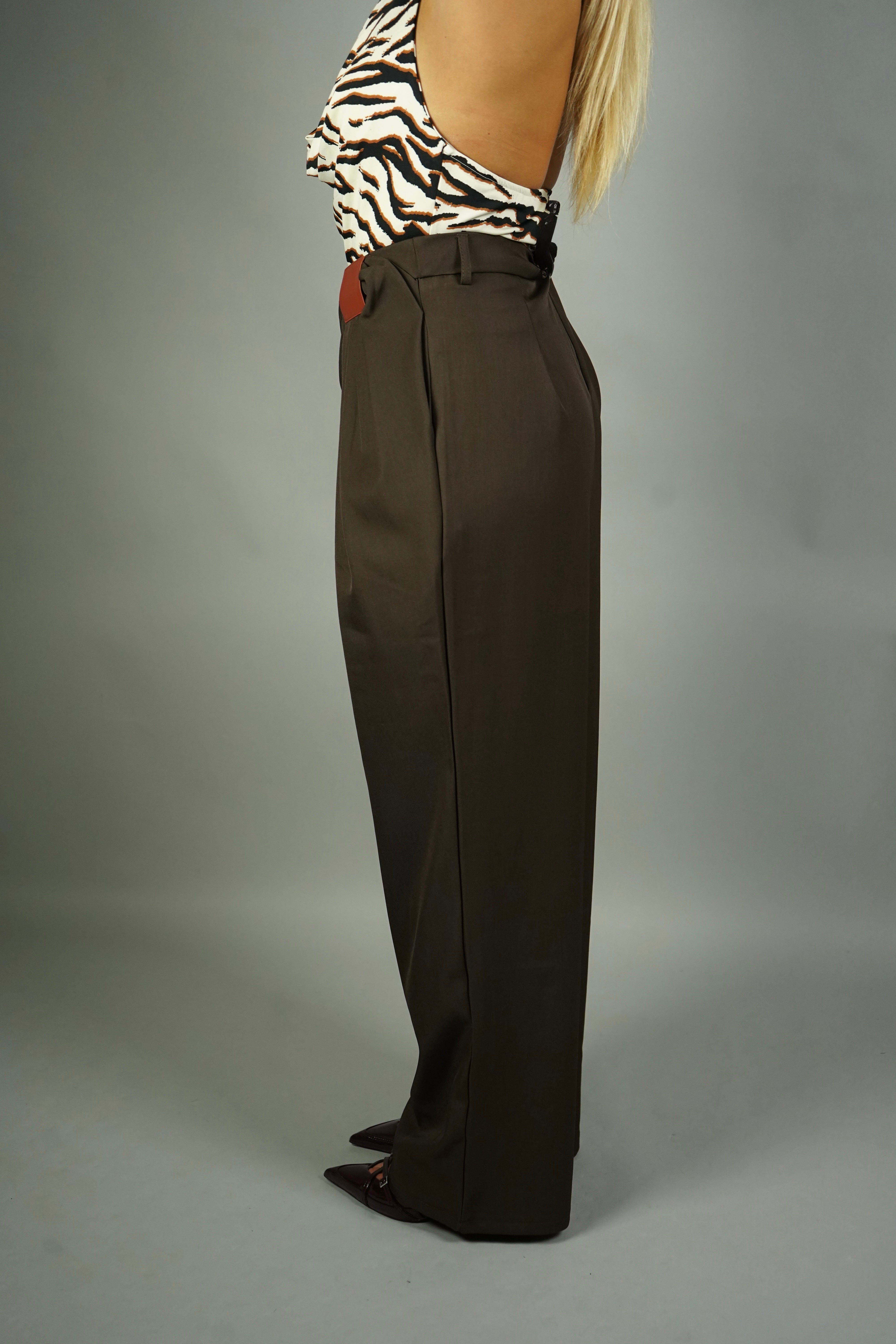 PANTALONE WAVE MARRONE
