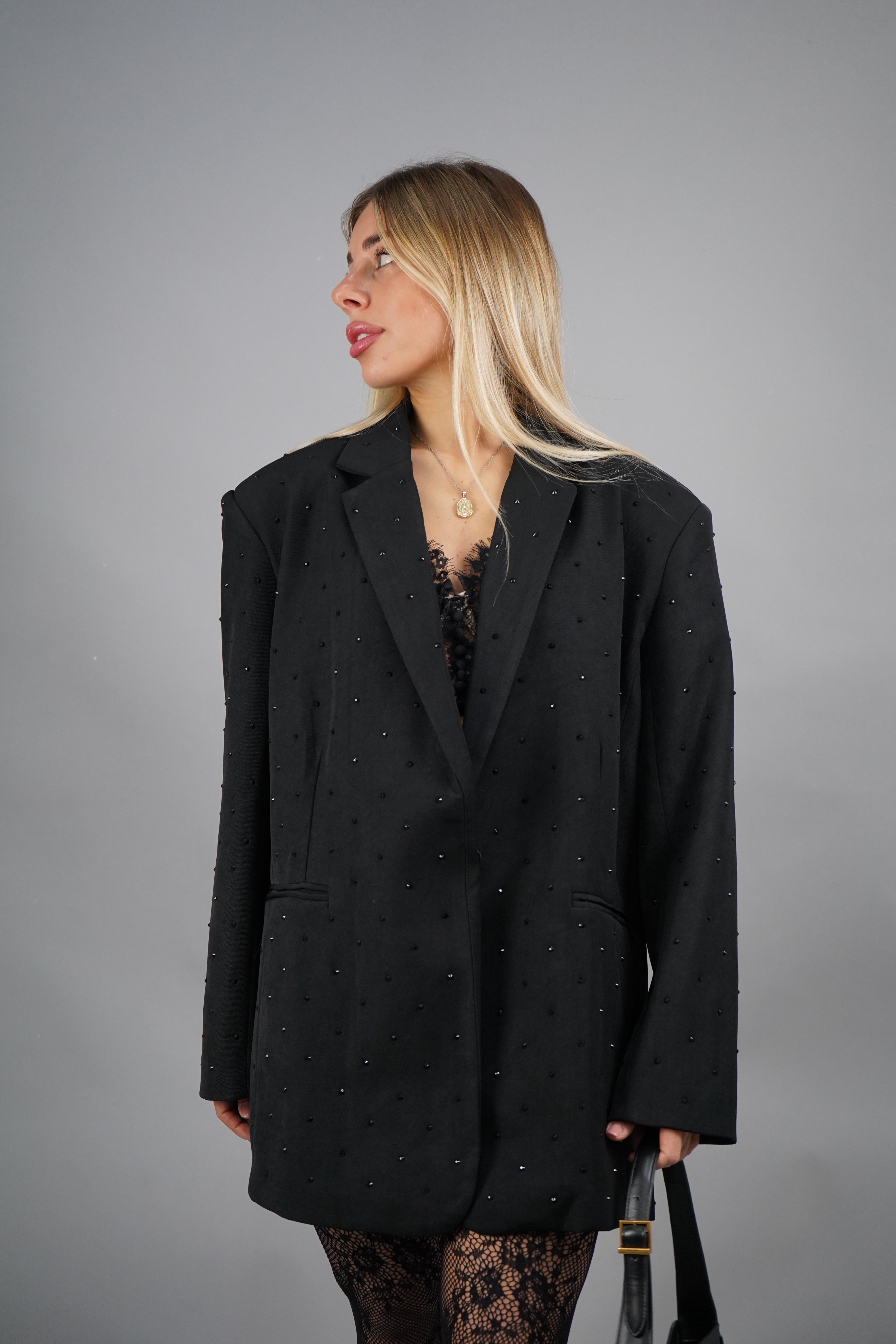 BLAZER OVERSIZE LUCE NERO