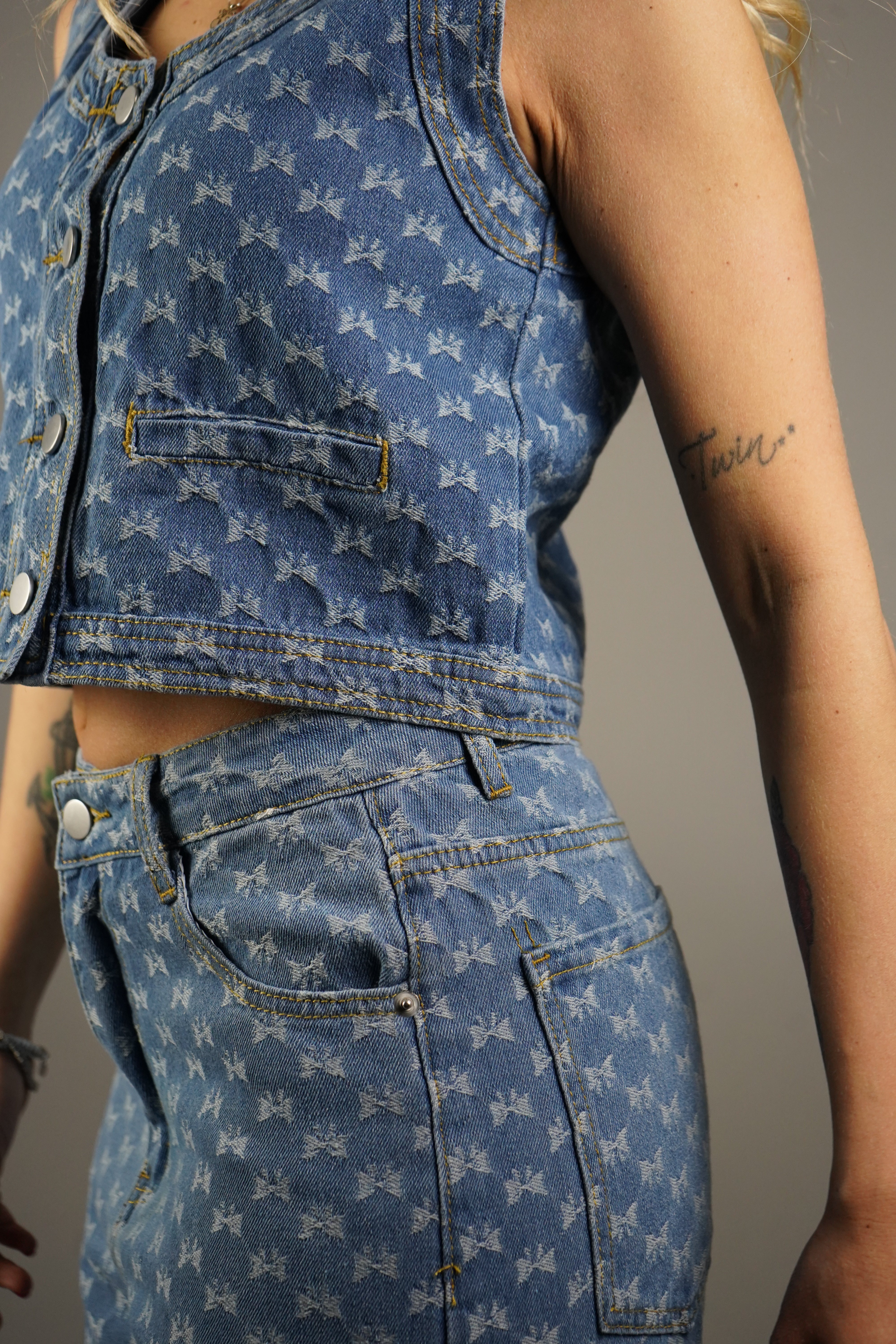 COORDINATO DENIM FIOCCO