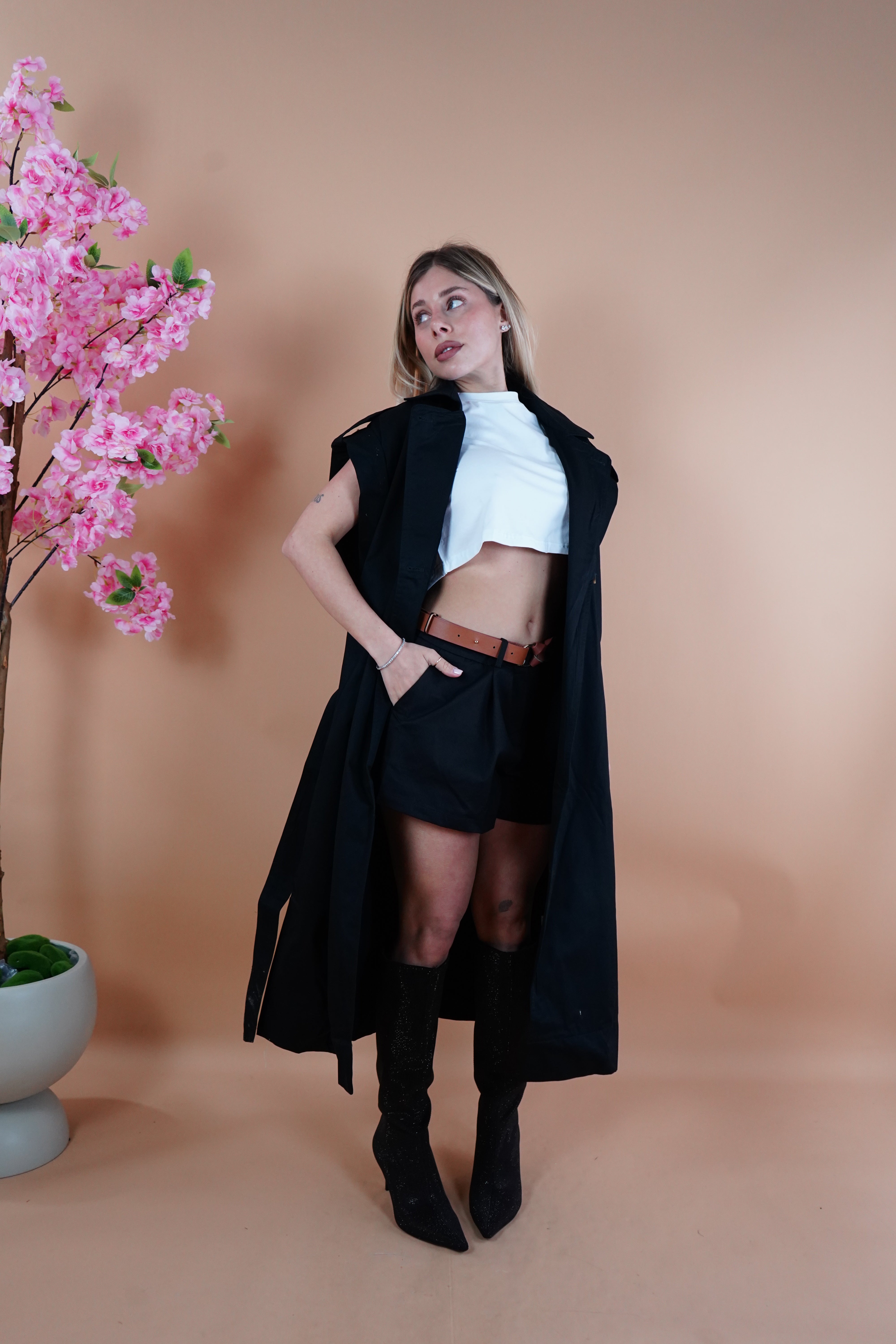 TRENCH ROMA NERO