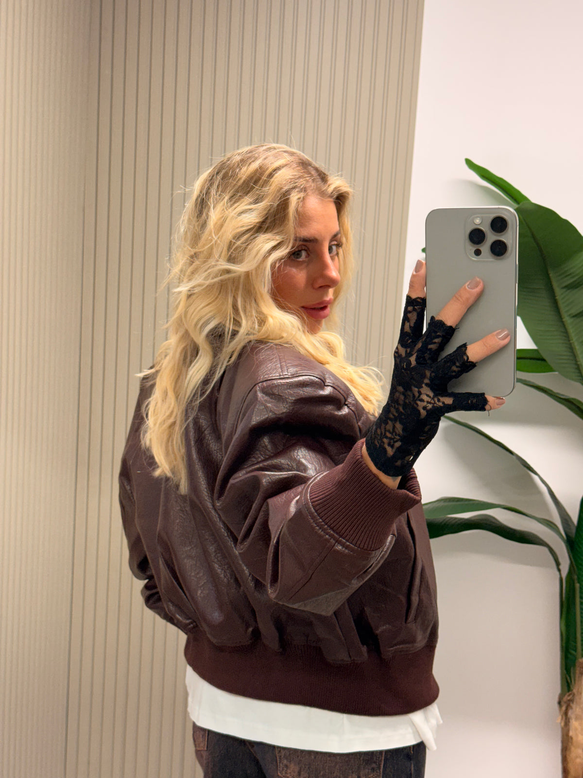 BOMBER CON SPALLINE BORDEAUX