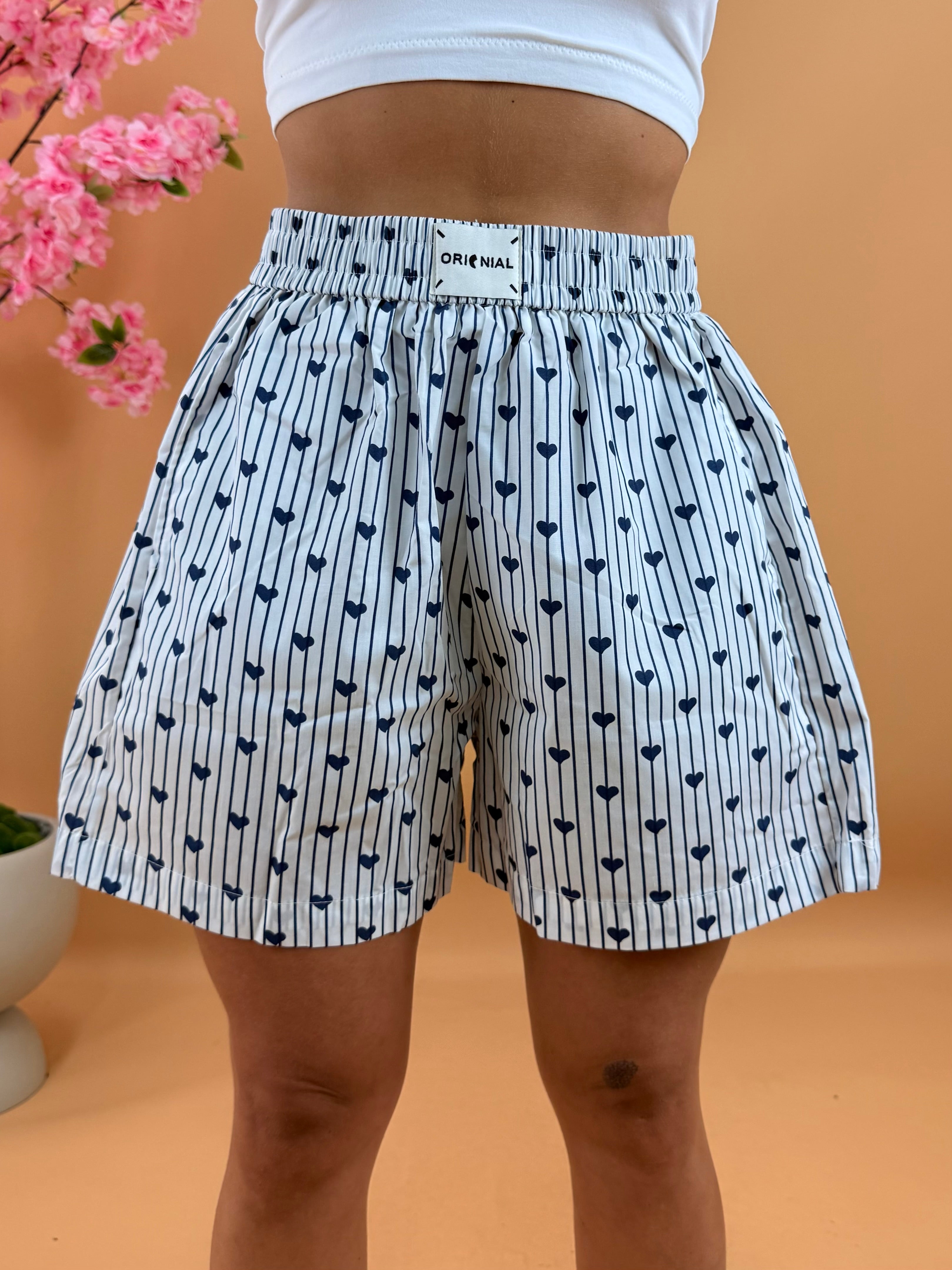 MINI SHORTS FANTASY CUORI BLU