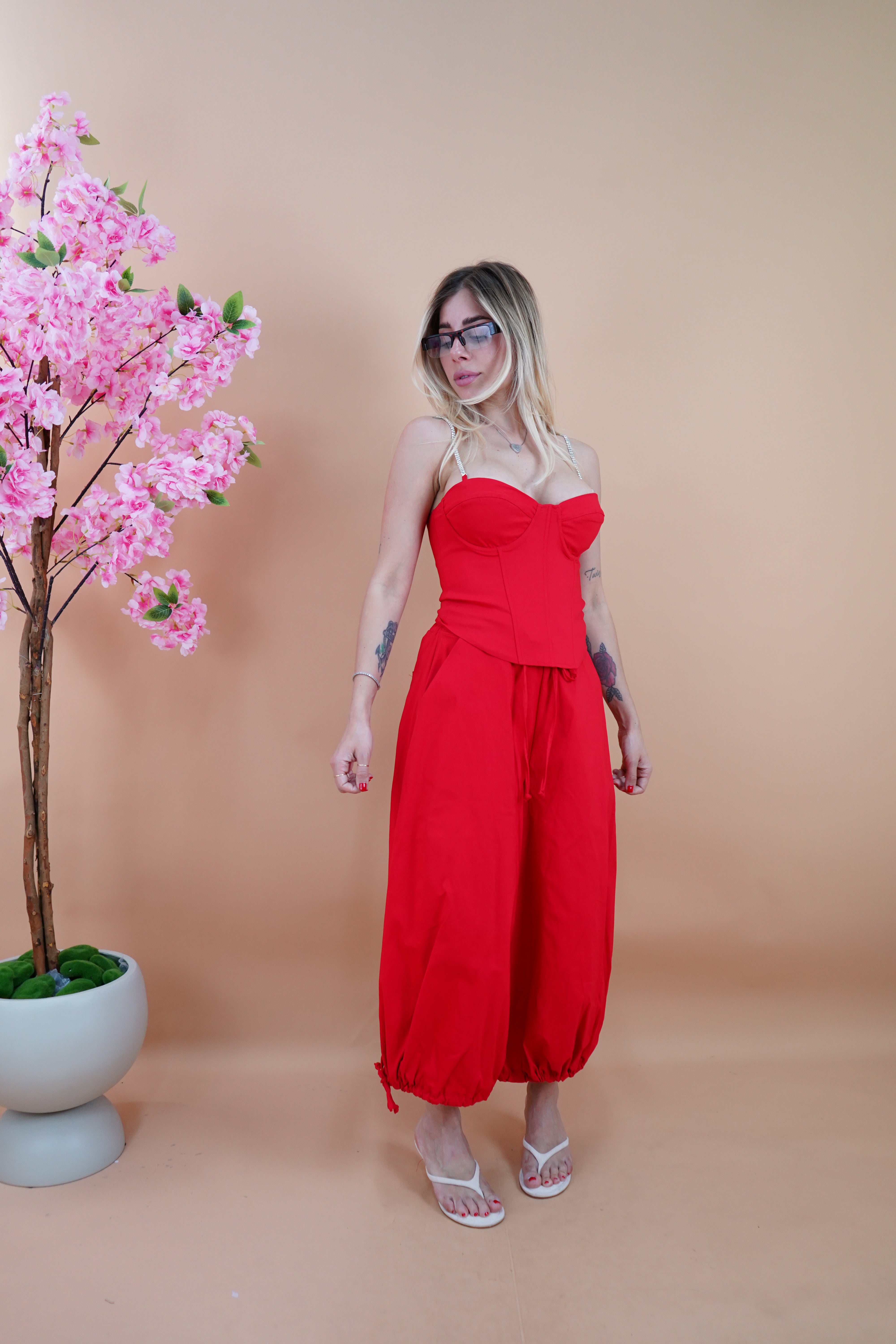 COORDINATO ROMINA ROSSO by lumina