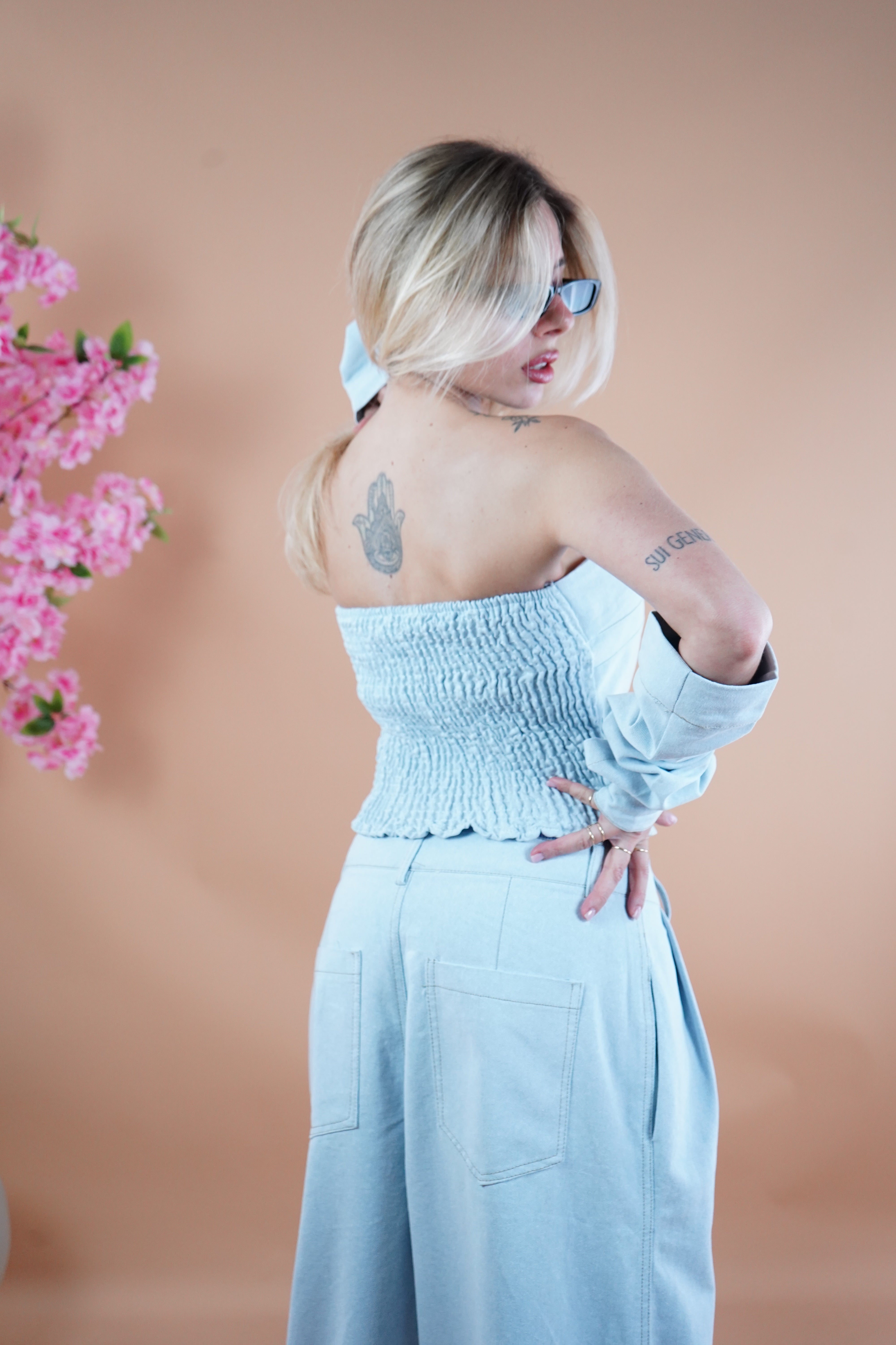 COORDINATO MARIKA DENIM CHIARO