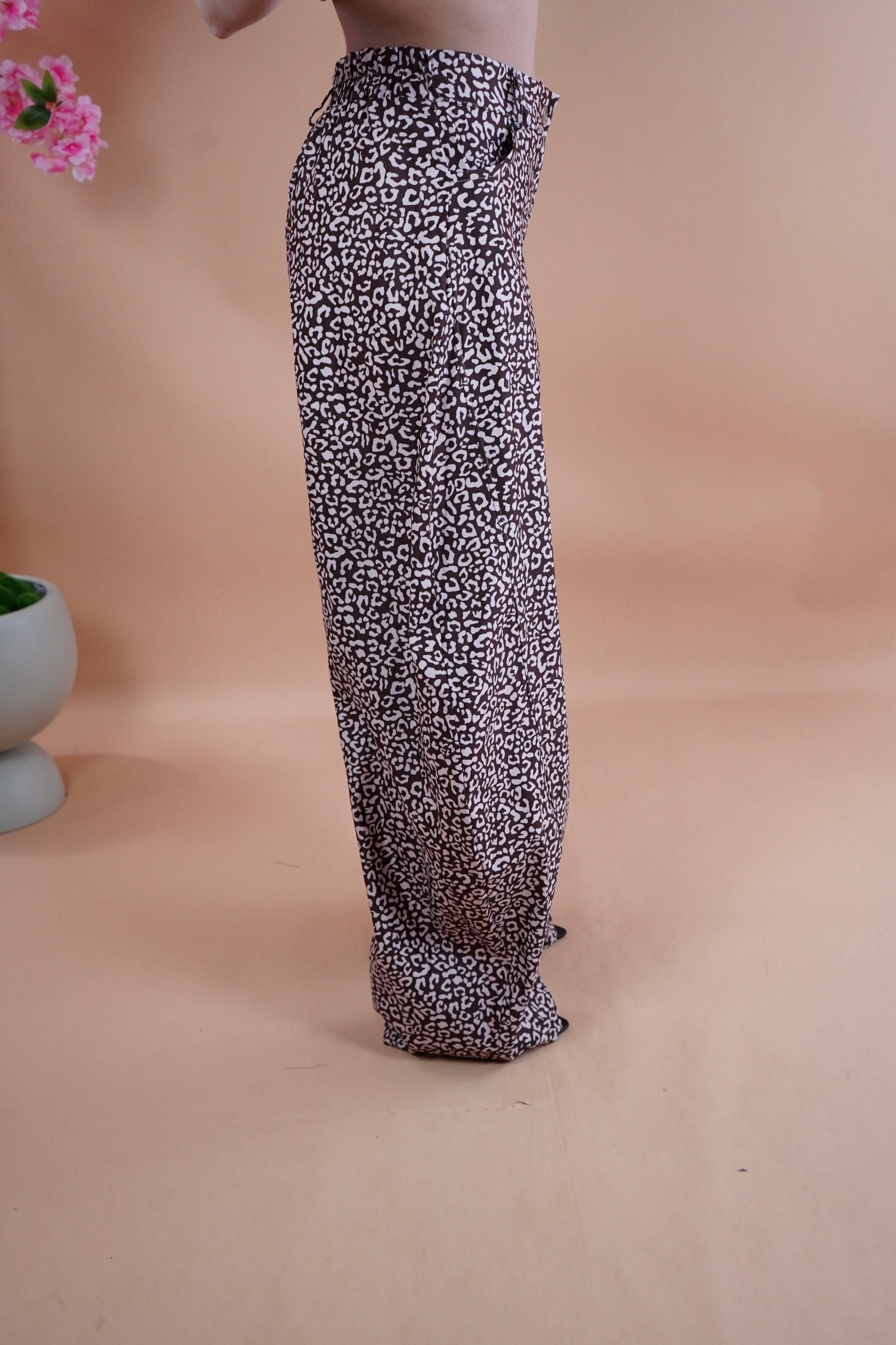 COORDINATO BALLON ANIMALIER MARRONE