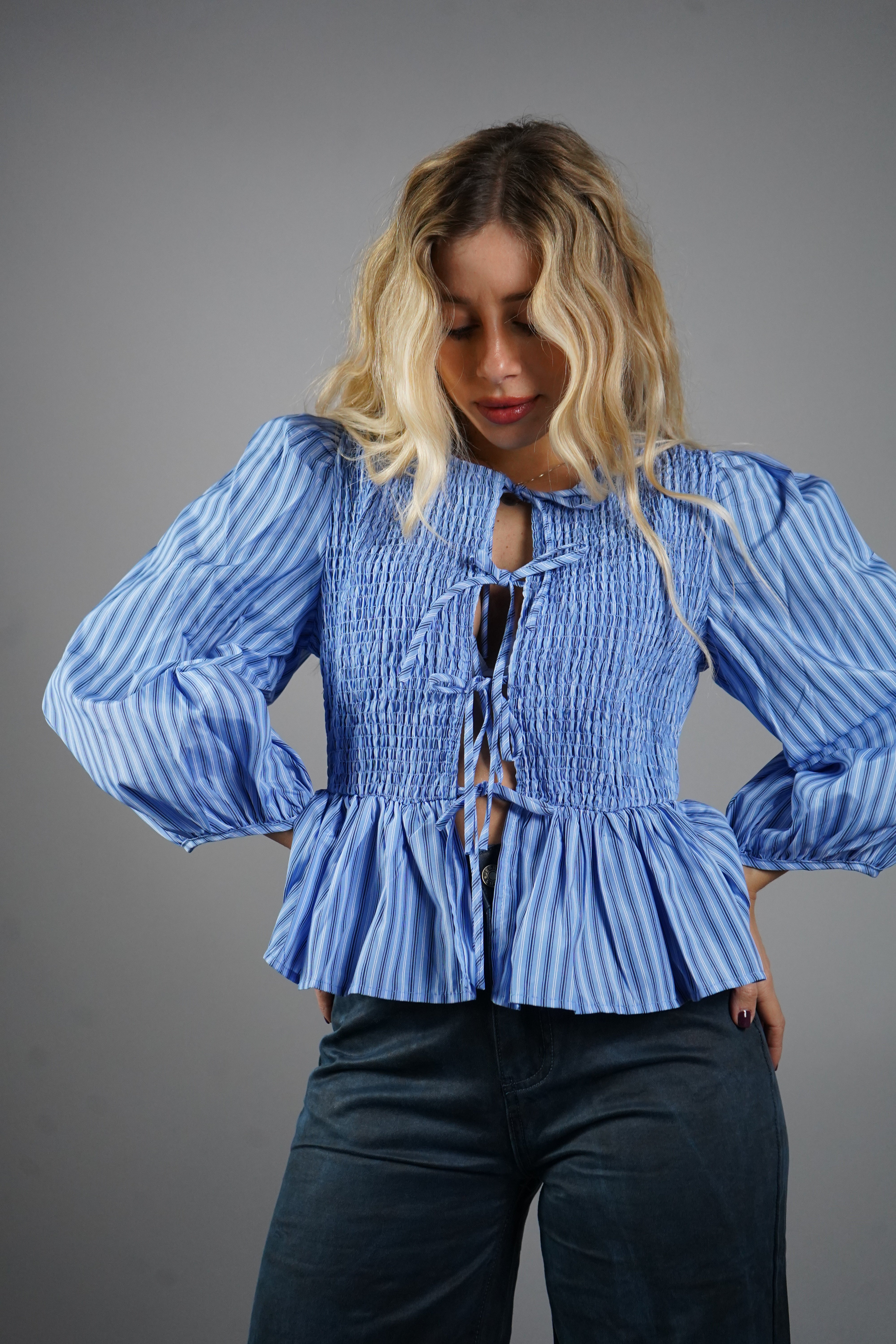 CAMICIA ROMANICA AZZURRA