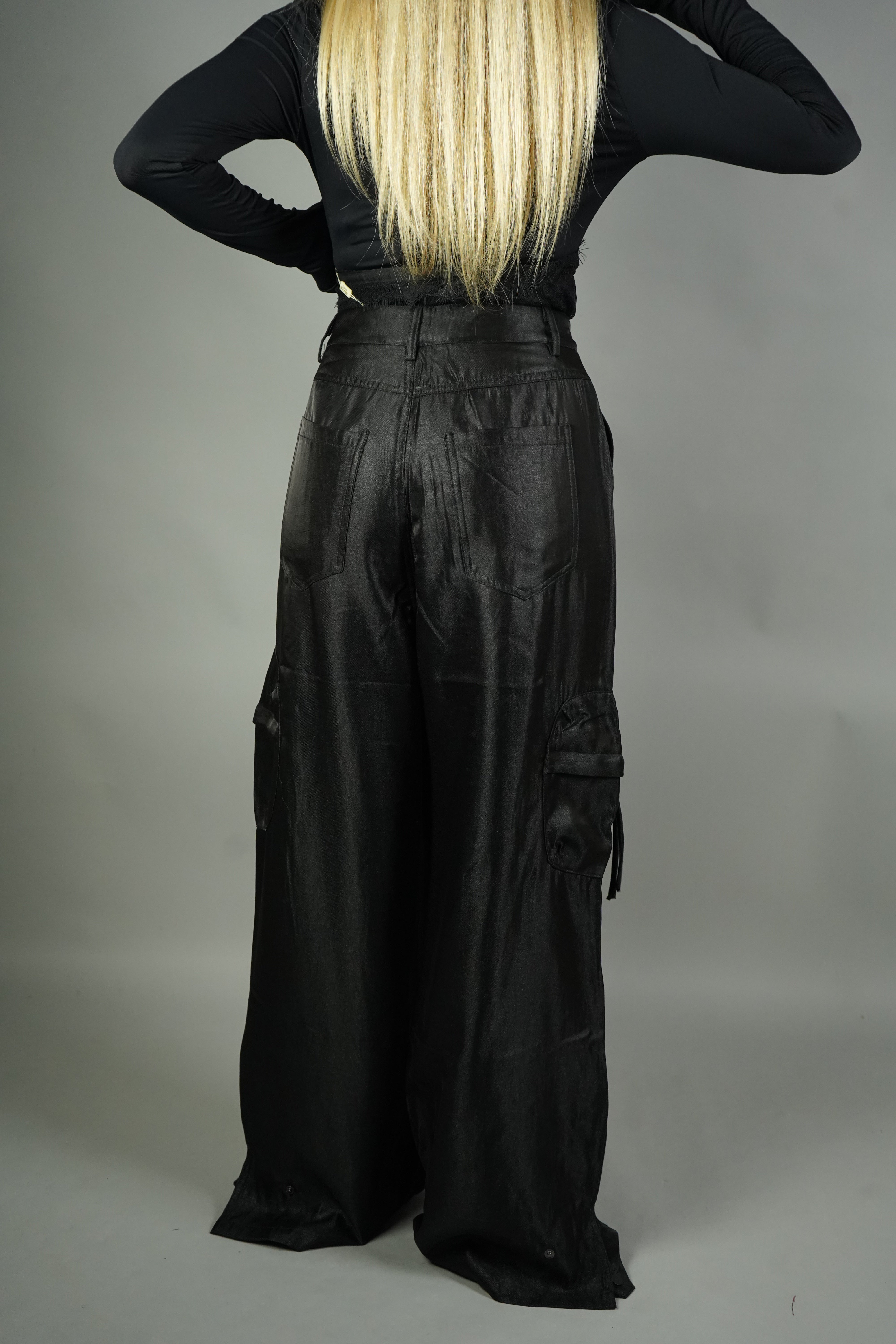 CARGO SATIN HOLLYWOOD NERO