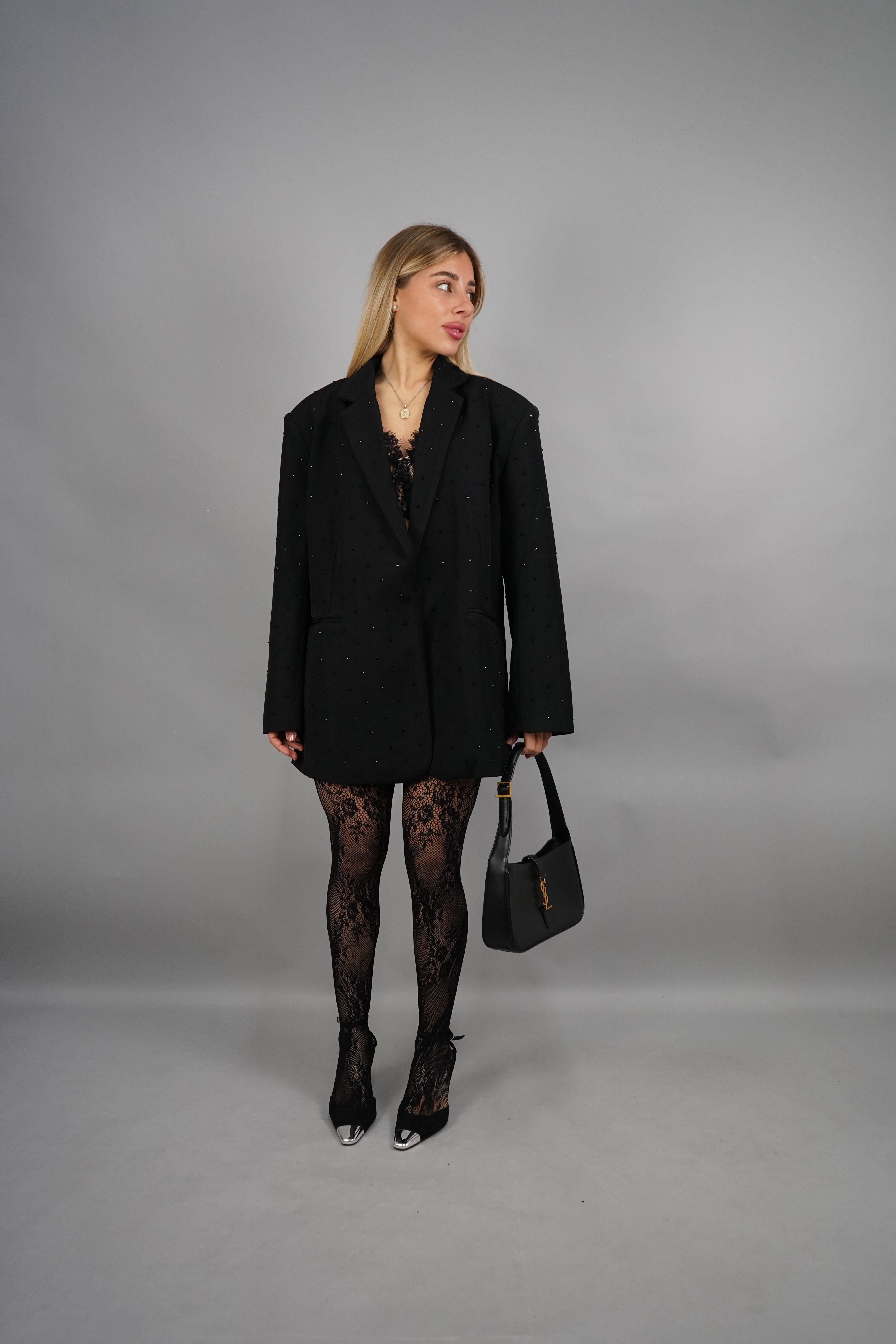 BLAZER OVERSIZE LUCE NERO
