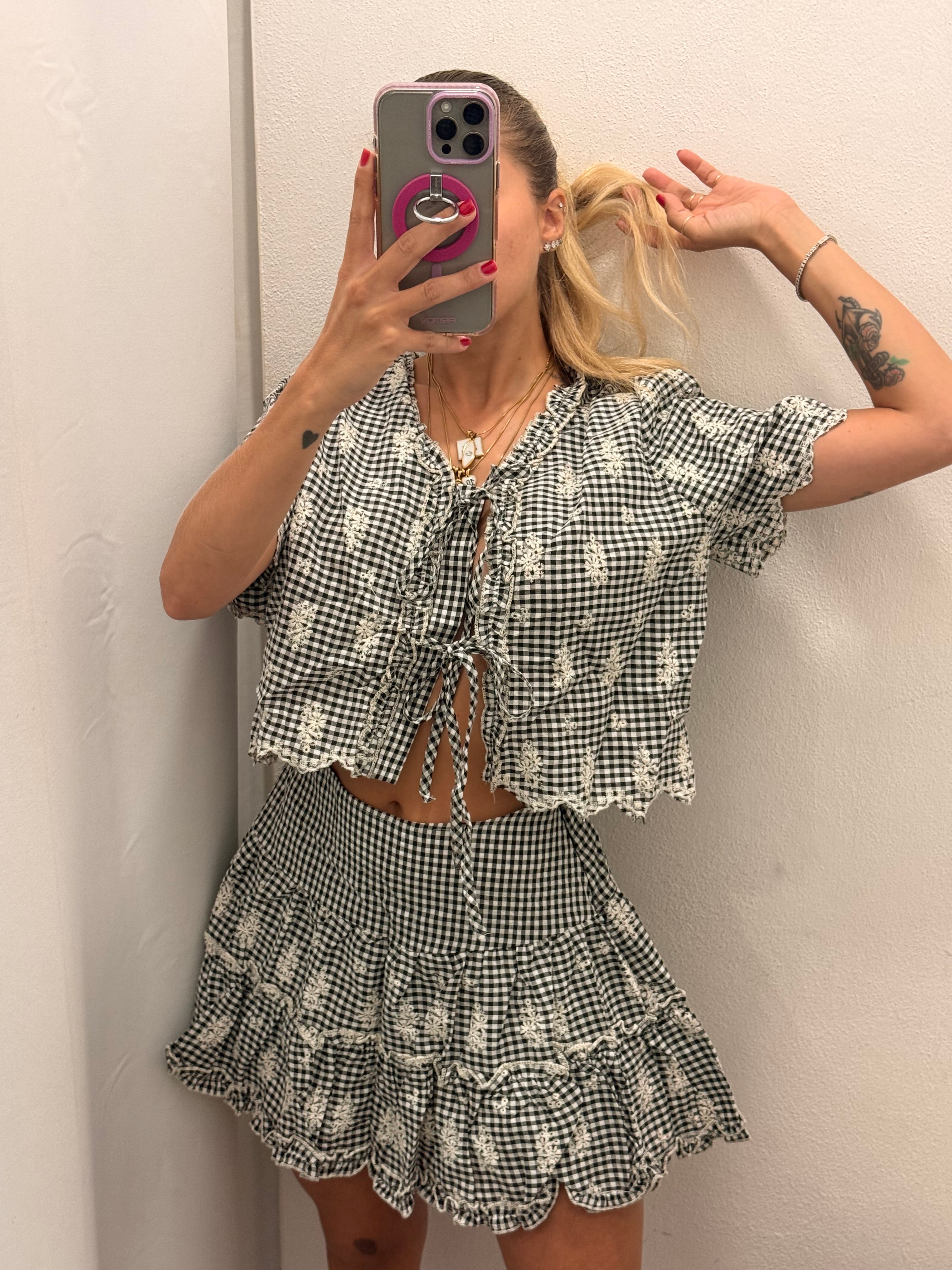 COORDINATO MONIQUE QUADRETTI