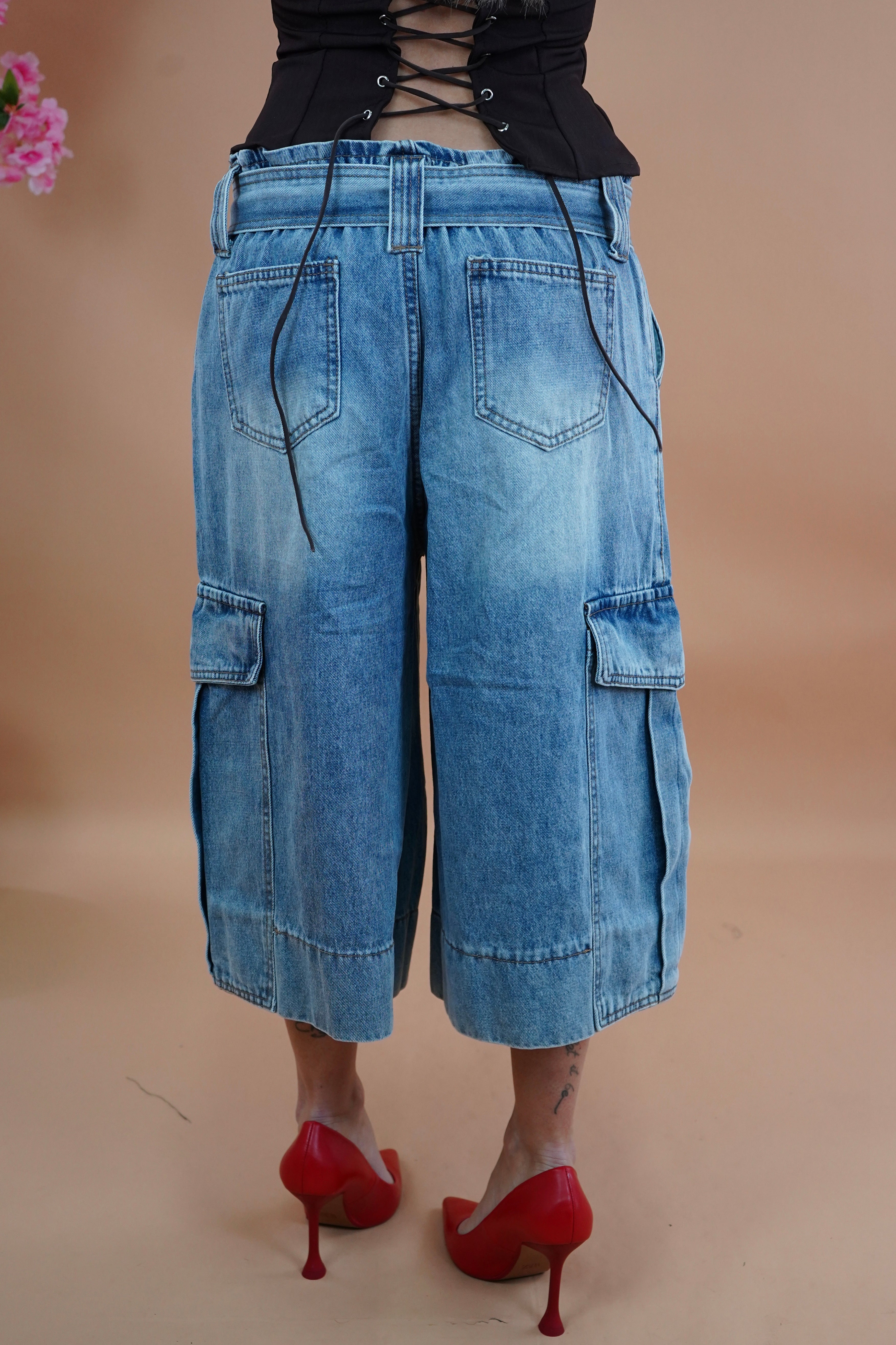 BERMUDA BAGGY CON TASCONI